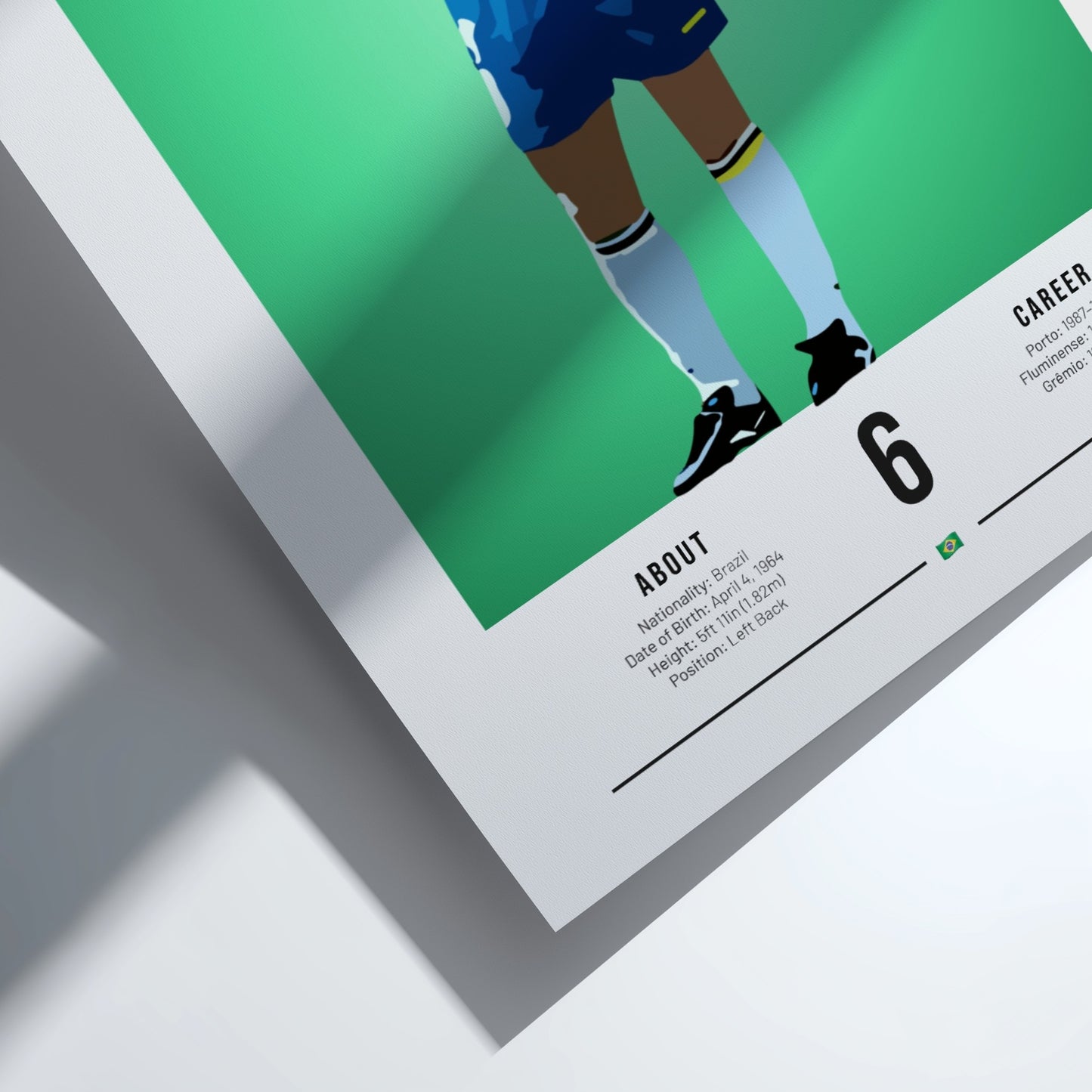Branco football art poster featuring vibrant colors and minimalist design