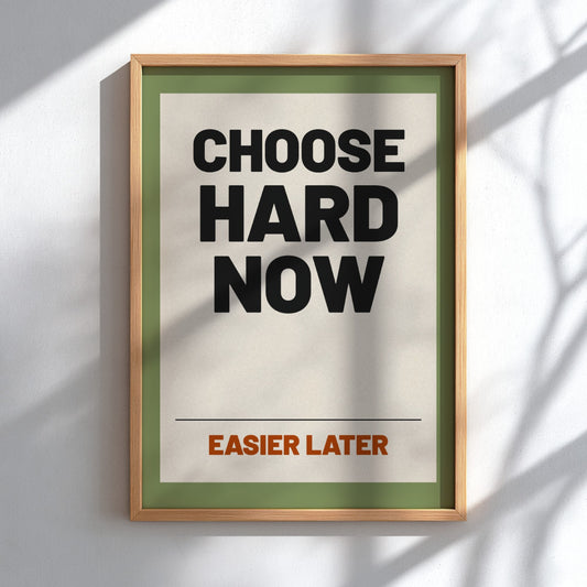 Motivational quotes poster featuring bold typography in a calming color palette.
