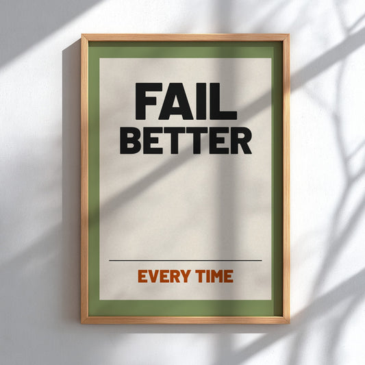 Motivational quotes poster featuring bold typography and a modern design, perfect for home decor and