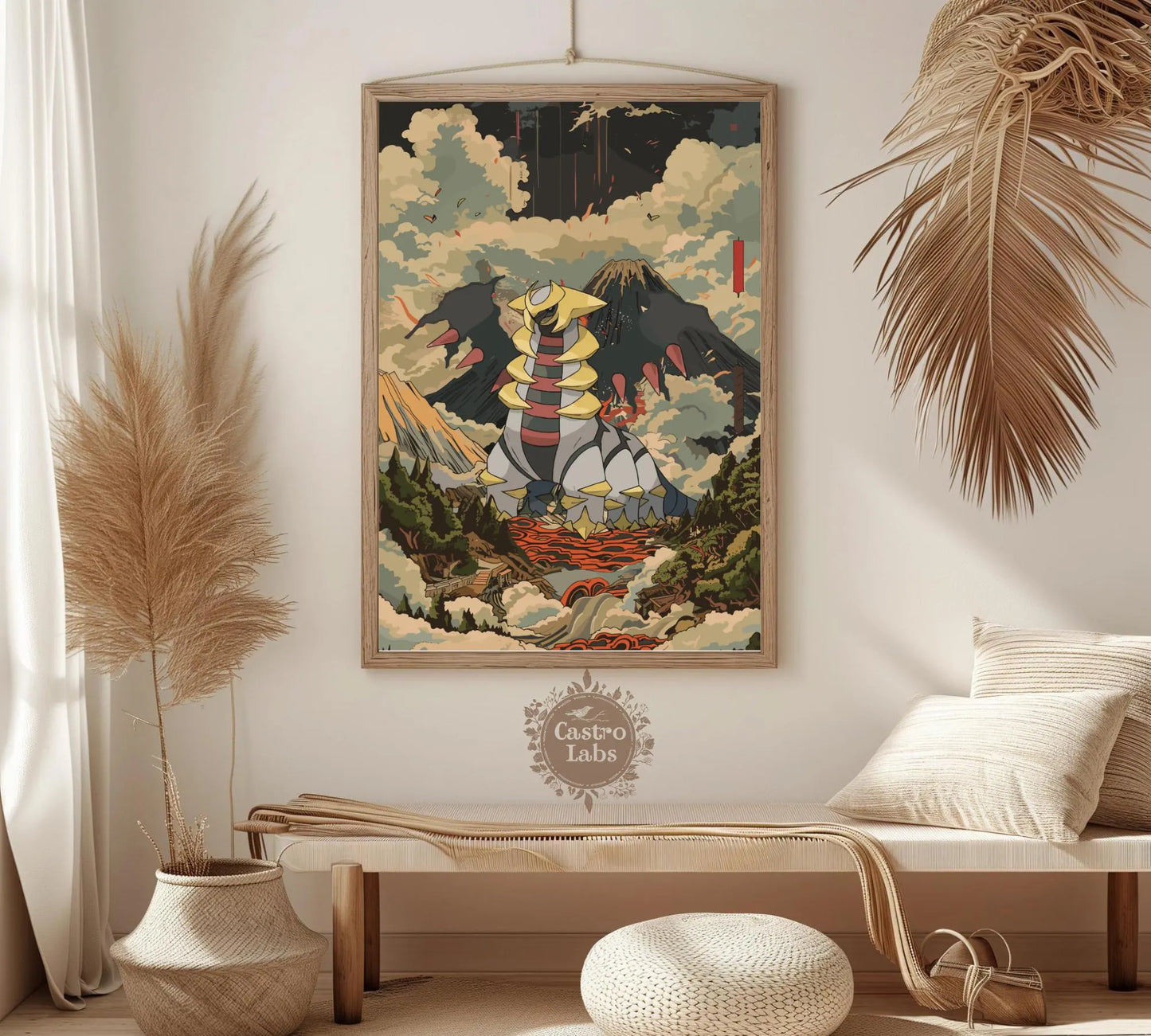 Affiche Pokémon Giratina - Fan Art Pokémon de style japonais