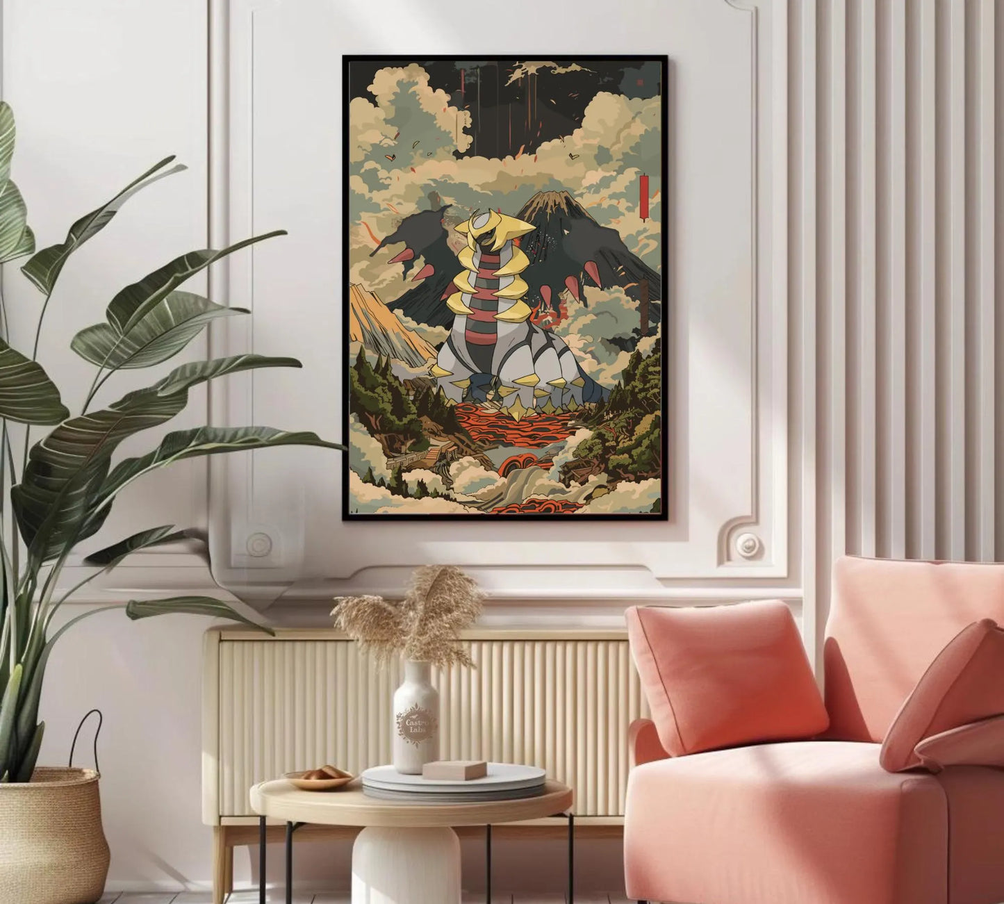 Affiche Pokémon Giratina - Fan Art Pokémon de style japonais