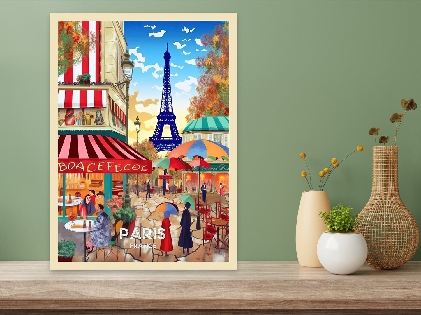 Paris Travel Print | Paris Illustration | Paris Wall Art | France Print | Paris Print| Paris France Print Painting | Paris Affiche | ID 031
