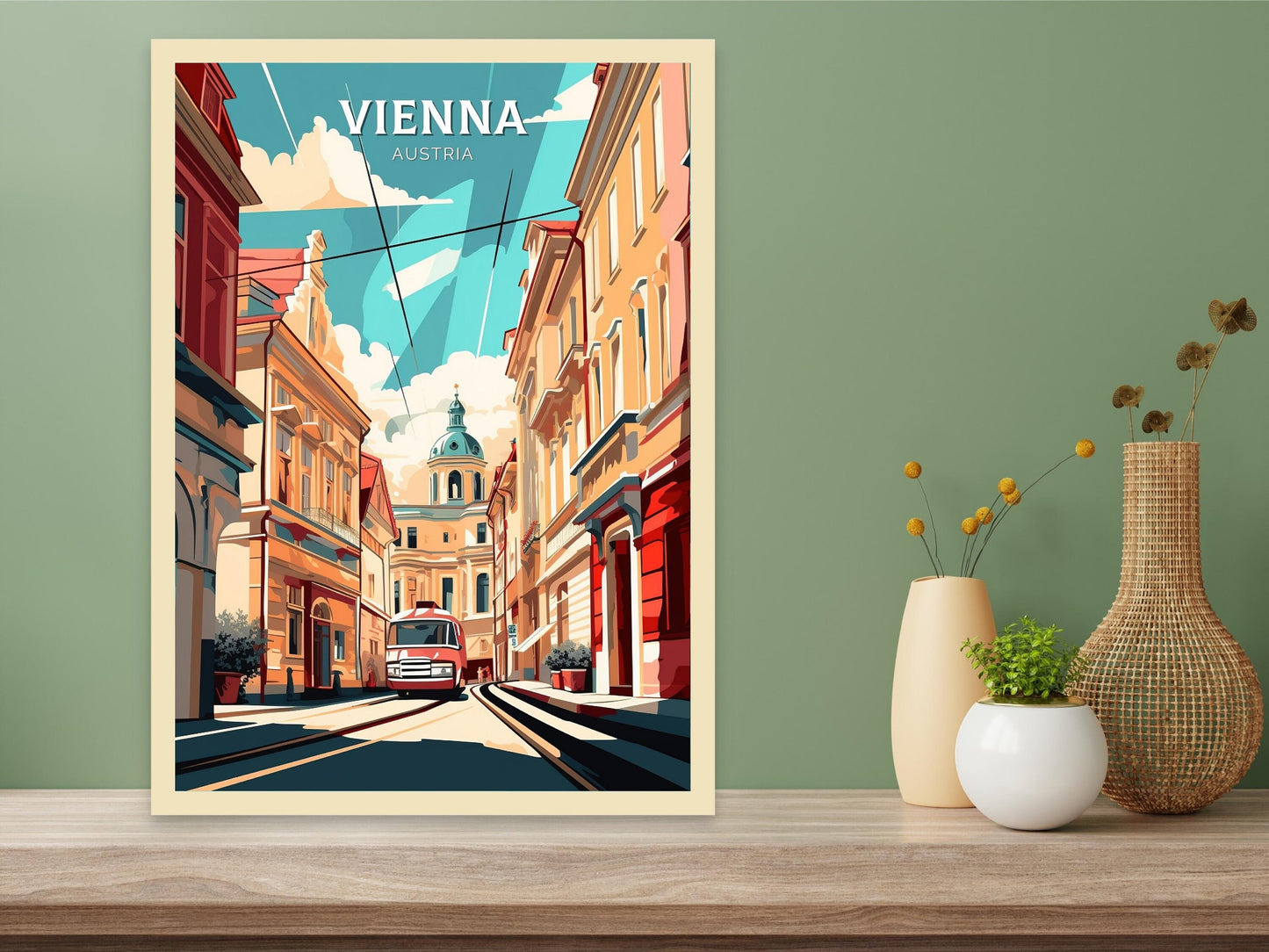 Vienna Poster | Vienna Print | Vienna Illustration | Vienna Wall Art | Vienna Austria Print | Vienna Home Decor | Wall Hangings ID 066