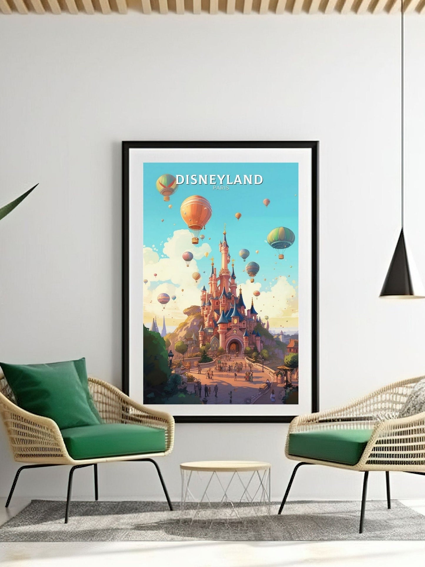 Disneyland Travel Print | Disneyland Poster | Disneyland Illustration | Disneyland Wall Art | Disneyland Paris | Disneyland Decor | ID 083