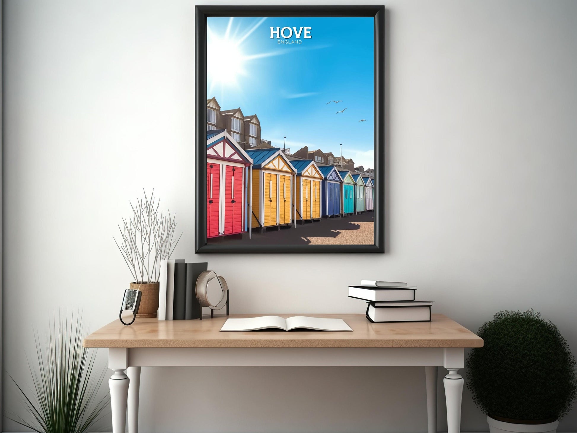 Hove England Travel Poster | Hove Print | Hove Design | Hove Wall Art | Hove England Illustration | Hove England Print | Hove Art | ID 103