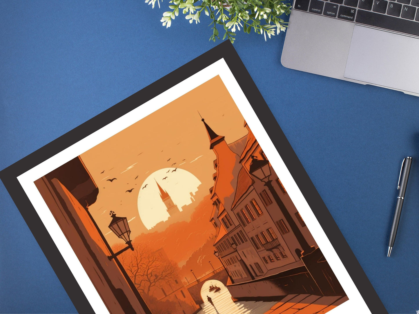 Prague Travel Poster| Prague Illustration | Prague Wall Art | Chech Republic Poster | Prague Home Décor | Prague Print | ID 208