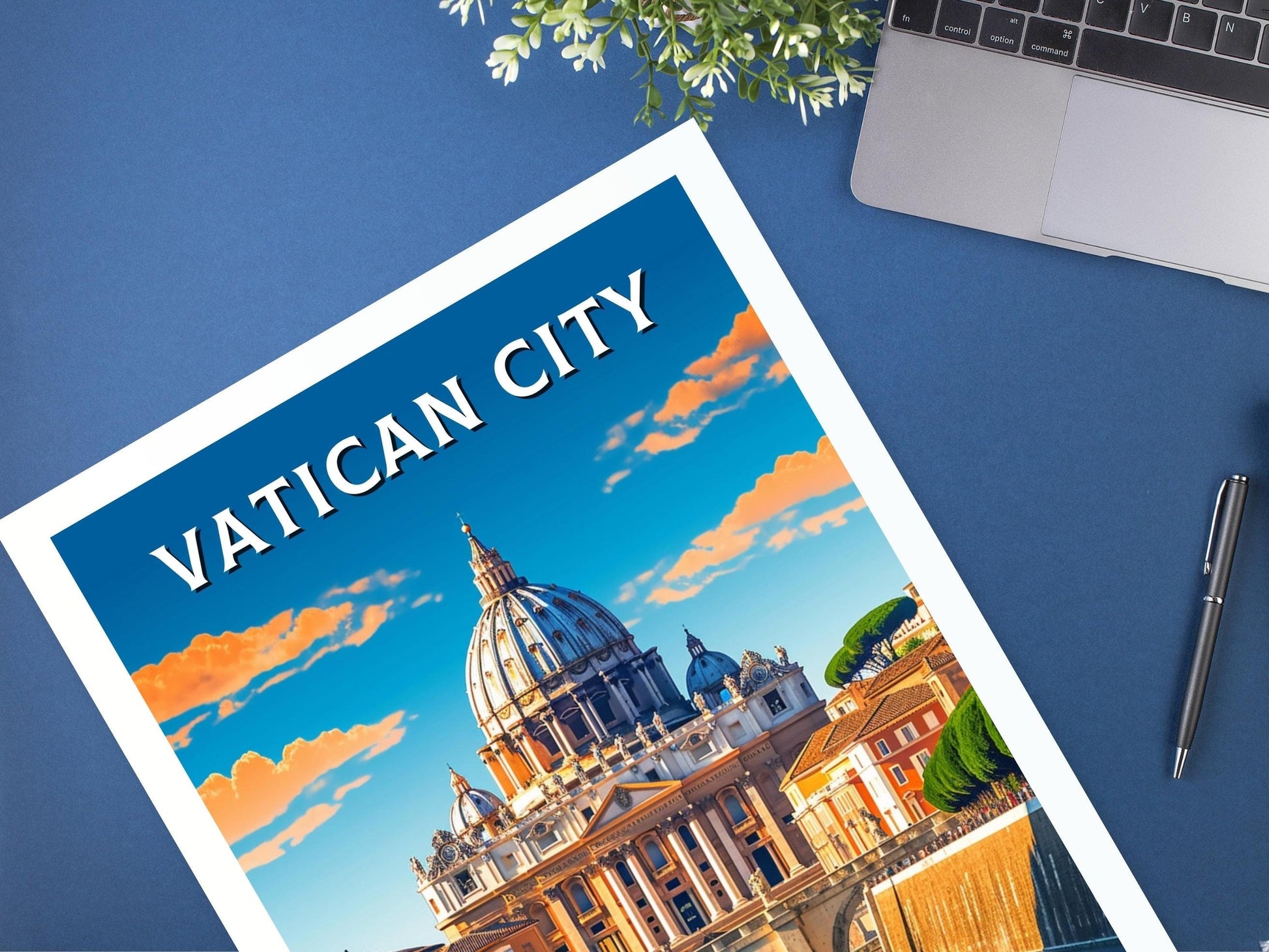 Vatican Travel Print | Travel Gifts | Italy Travel Poster | Vatican City Poster | Housewarming Gift | Vatican Art | Vatican Gift | ID 233