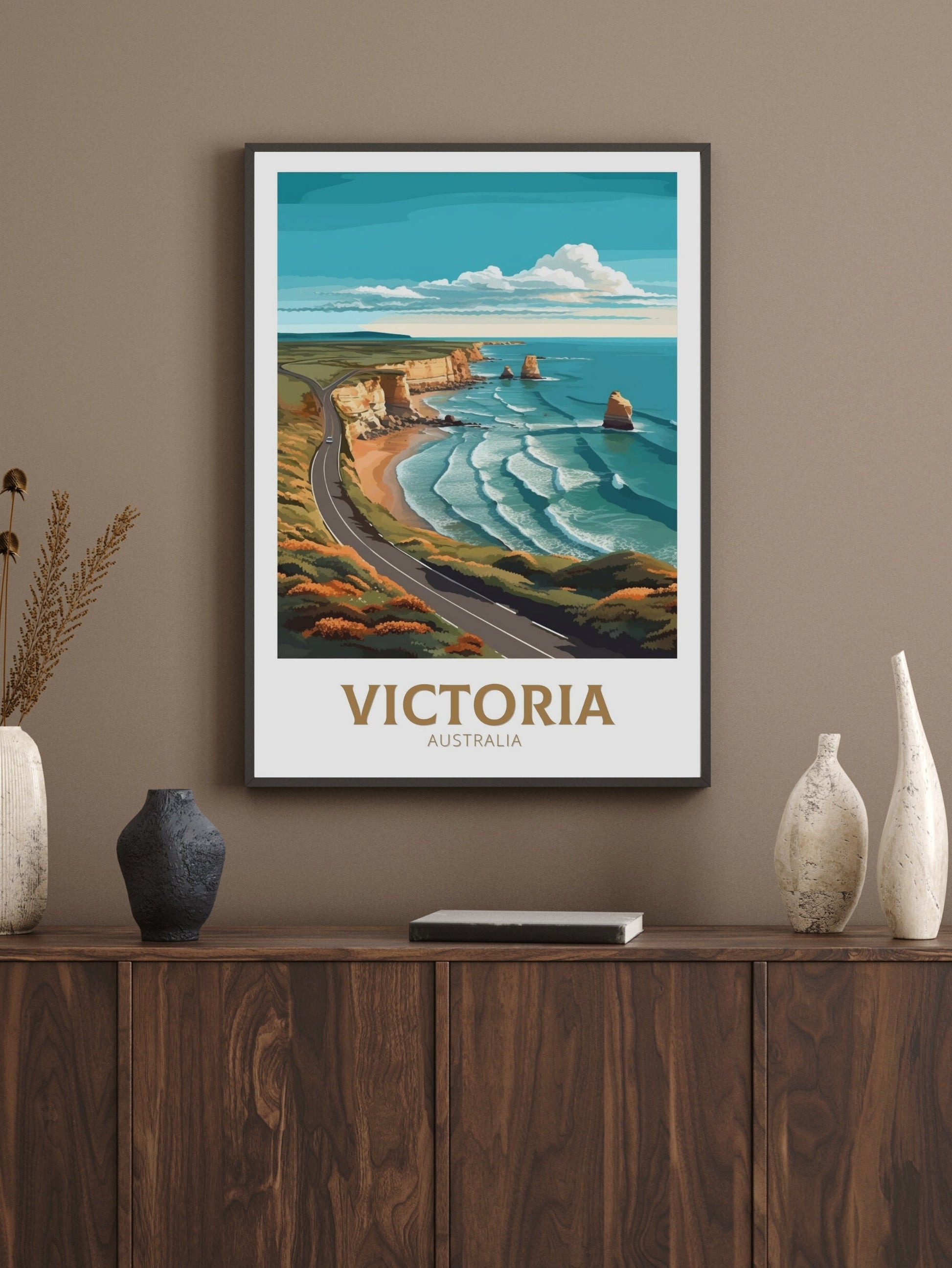 Victoria Travel Poster | Victoria Australia Print | Victoria Illustration | Victoria Australia Wall Art | Victoria Birthday Gift Idea ID 373