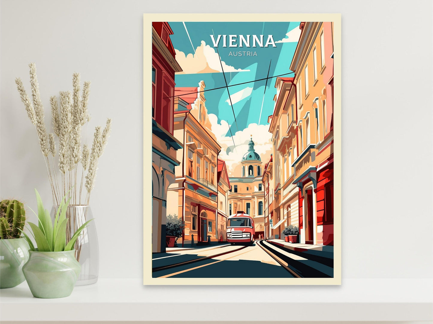 Vienna Poster | Vienna Print | Vienna Illustration | Vienna Wall Art | Vienna Austria Print | Vienna Home Decor | Wall Hangings ID 066