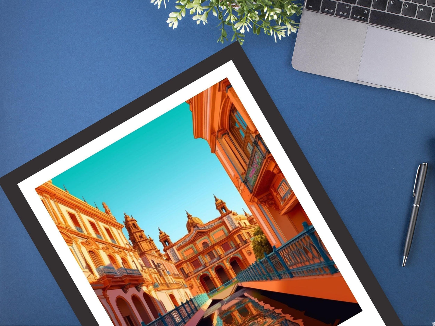 Seville Travel Poster | Seville Illustration | Seville Wall Art | Spain Travel Print | Seville Design | Seville Spain Painting | ID 254