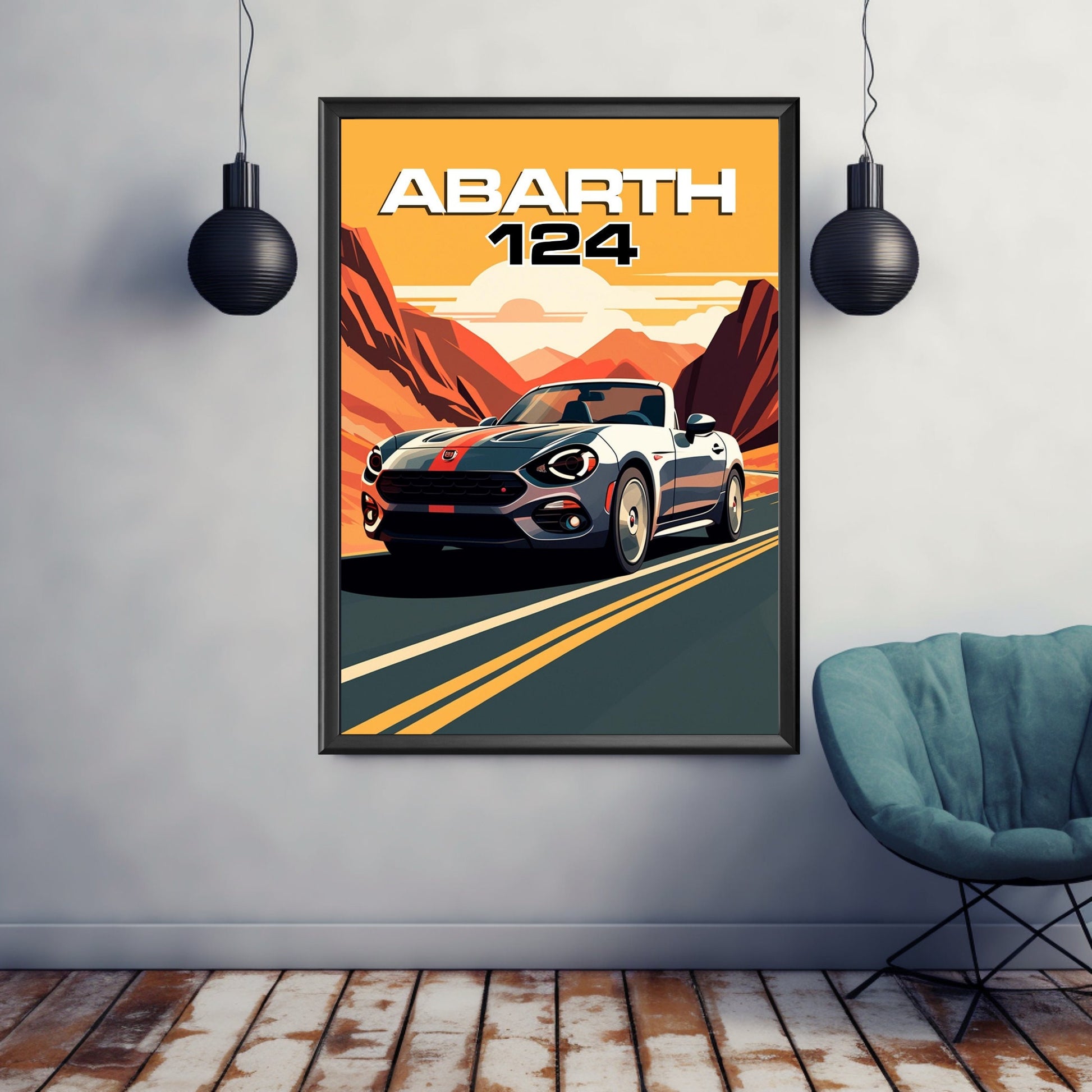 Abarth 124 Car Art
