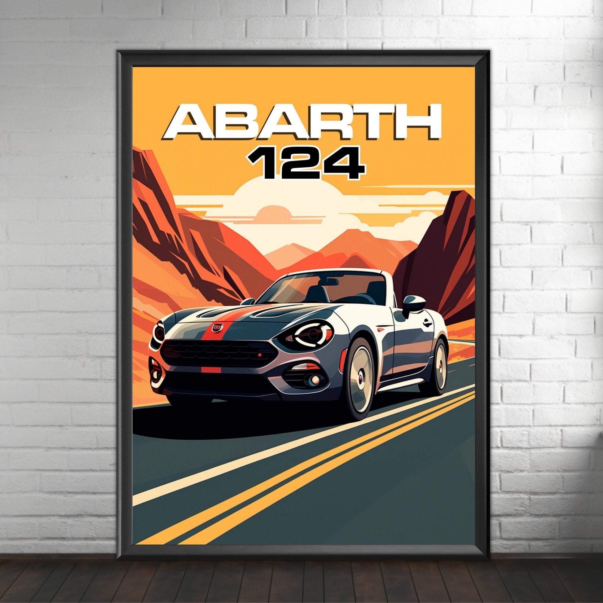 Abarth 124 Car Art