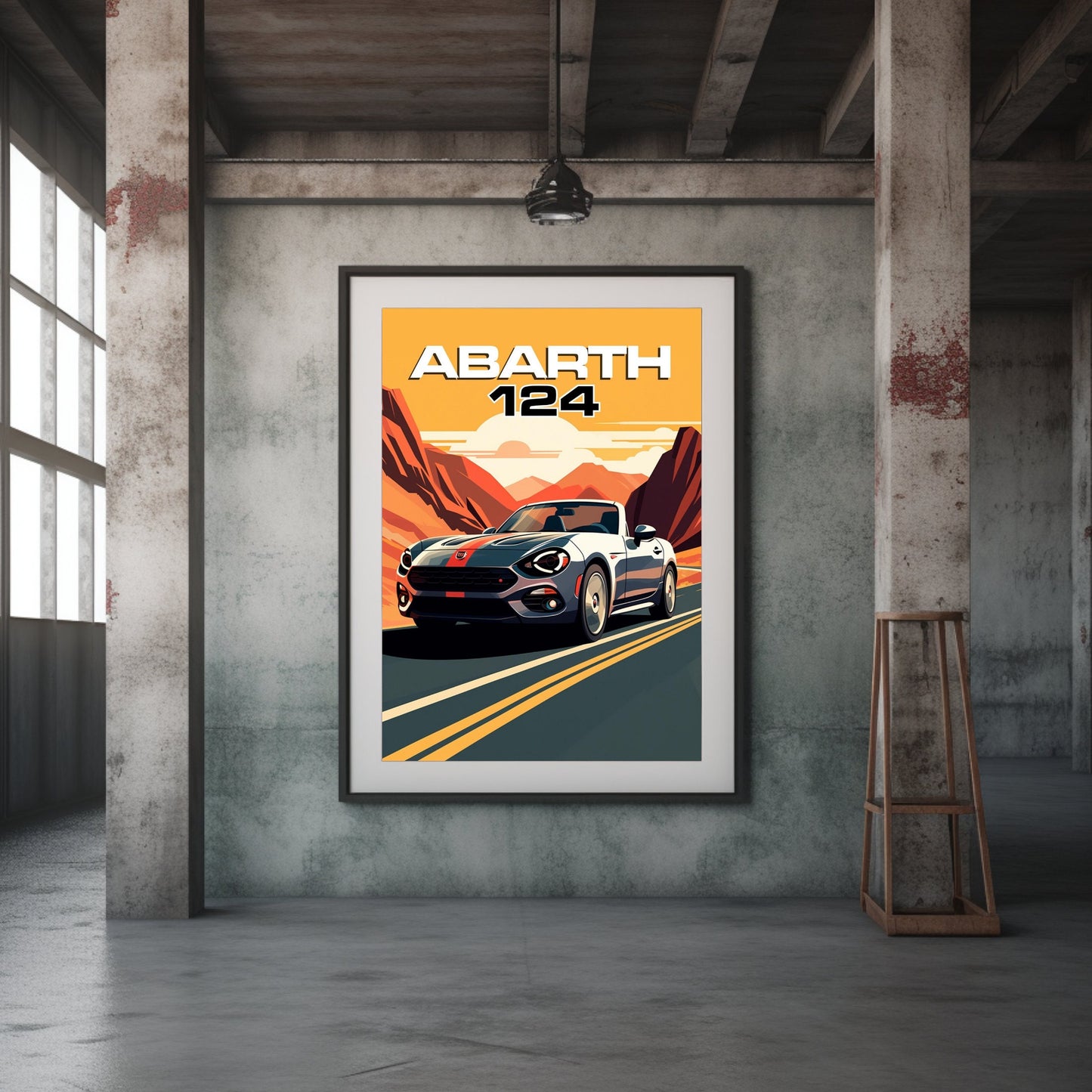 Abarth 124 Car Art