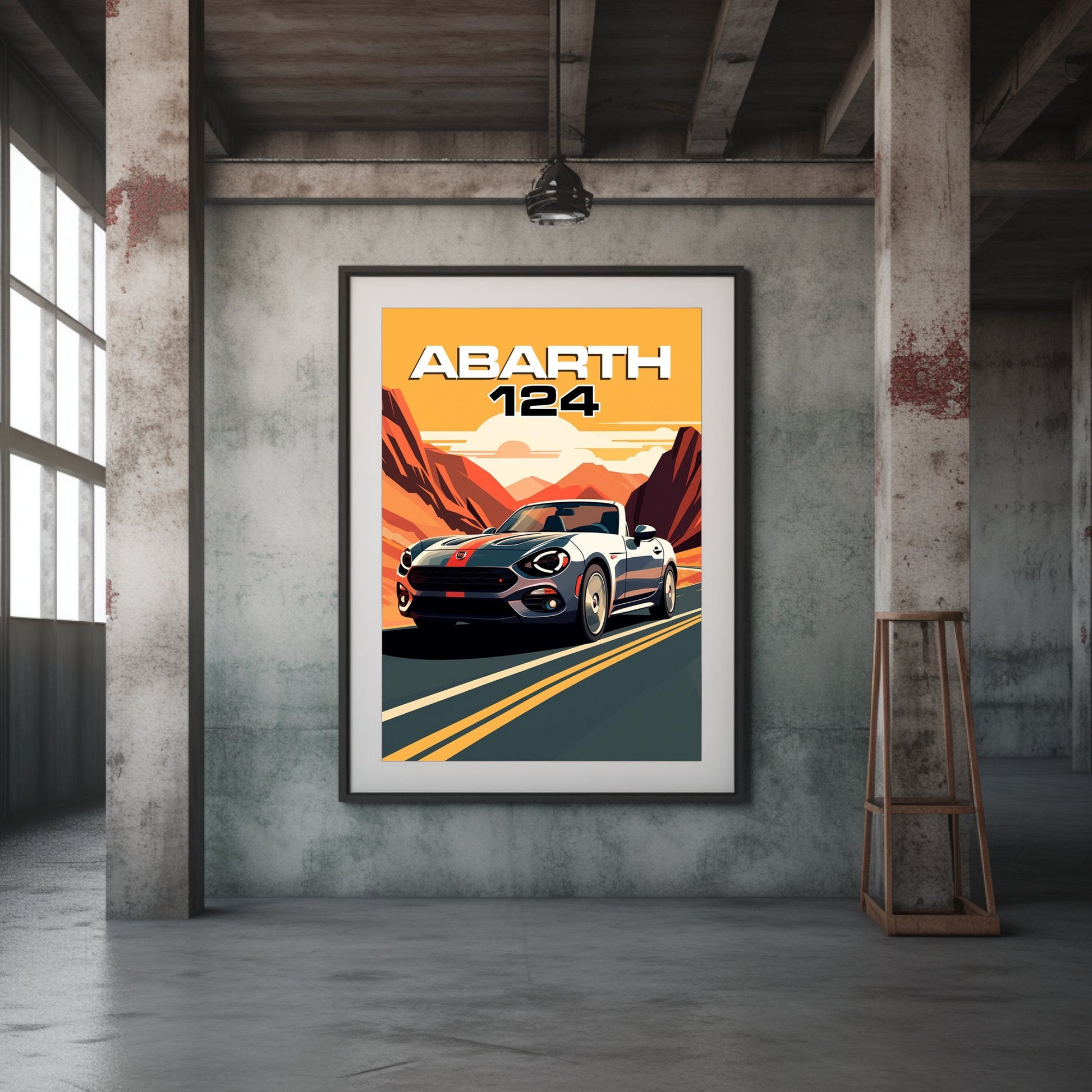 Abarth 124 Car Art