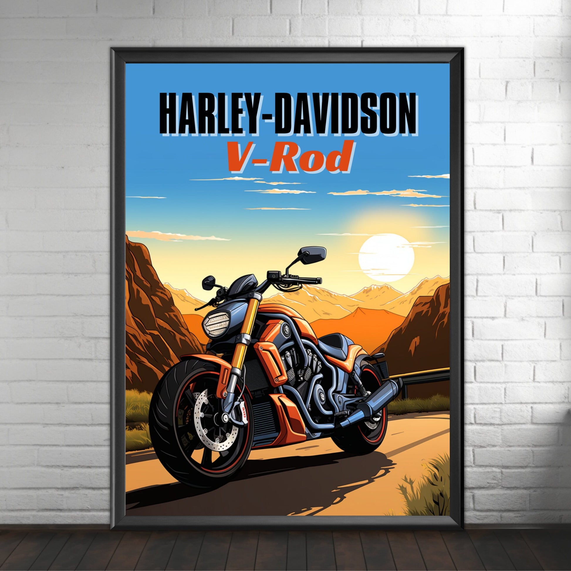 Harley-Davidson V-Rod Poster