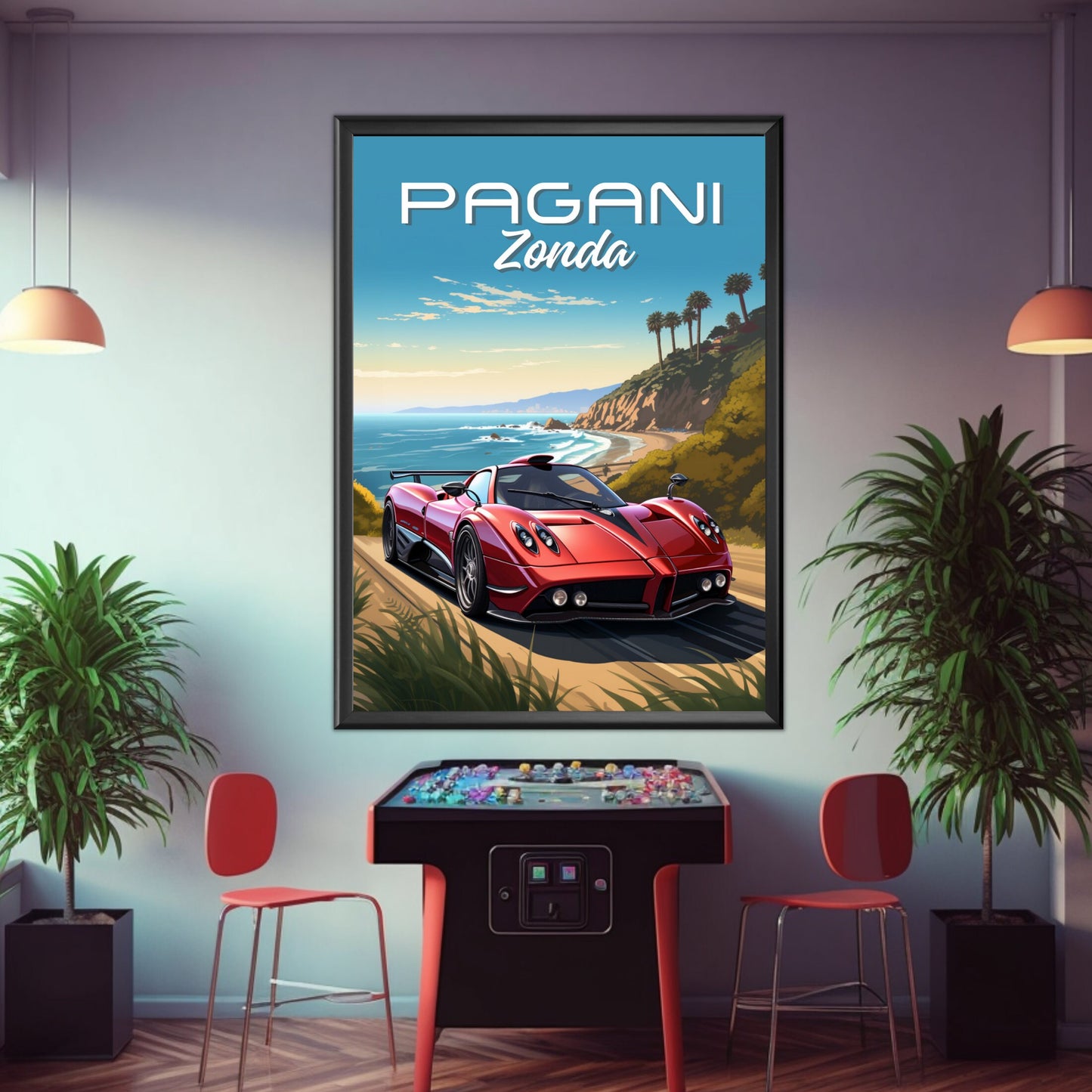 Pagani Zonda Poster