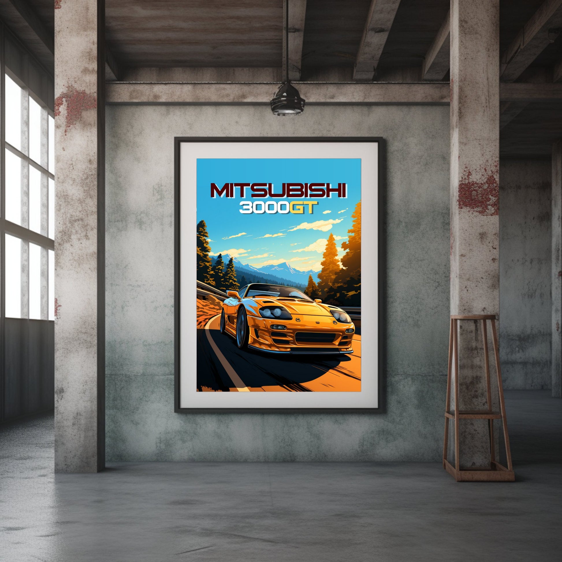 Mitsubishi 3000GT Print, 1990s