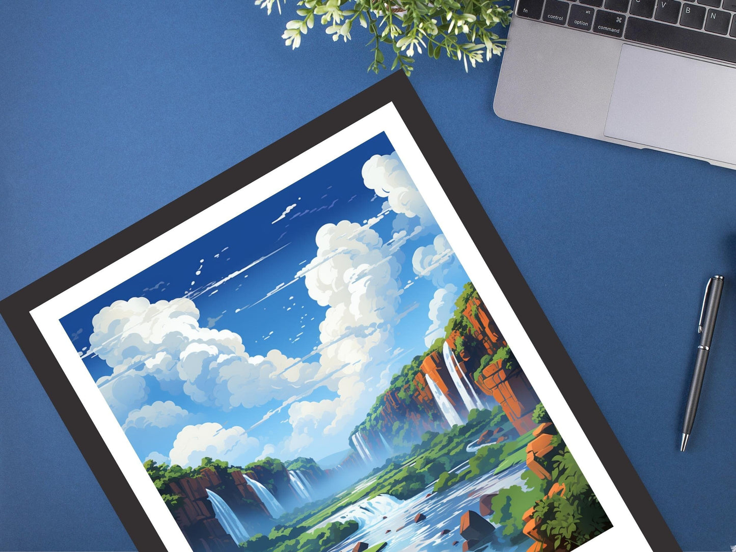 Iguazu Falls Travel Poster | Iguazu Falls Illustration | Iguazu Falls Wall Art | Iguazu Falls Poster | Iguazu Falls Art Poster | ID 191