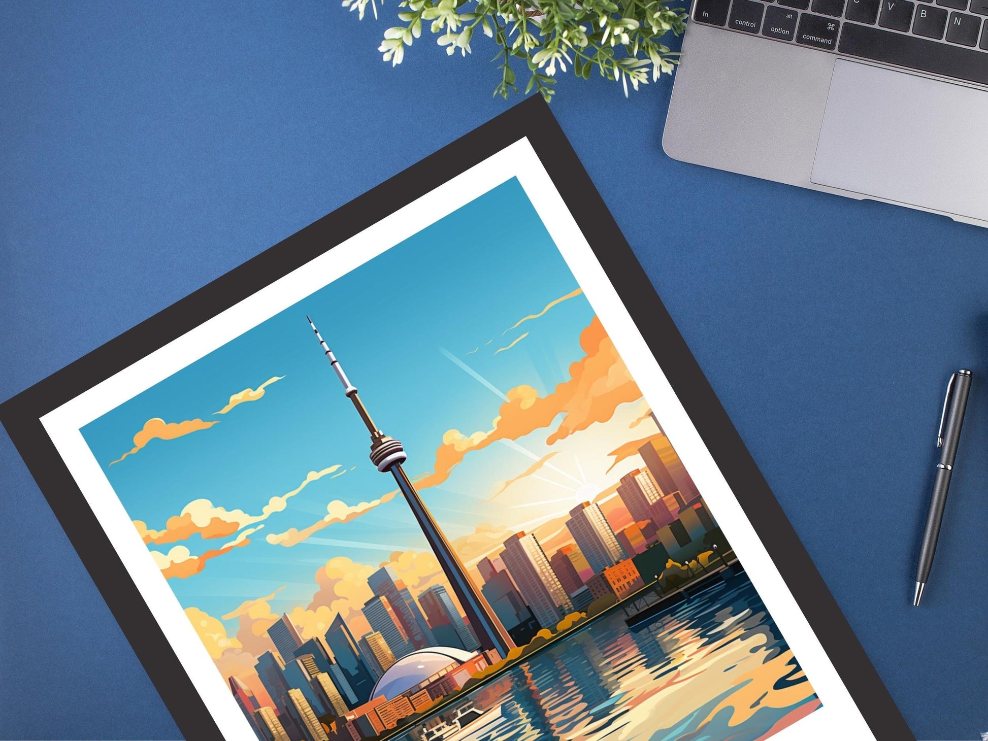 Toronto Travel Print | Toronto Poster | Illustration | Toronto Art | Toronto Wall Art | City Landscape | Canada Print | ID 545