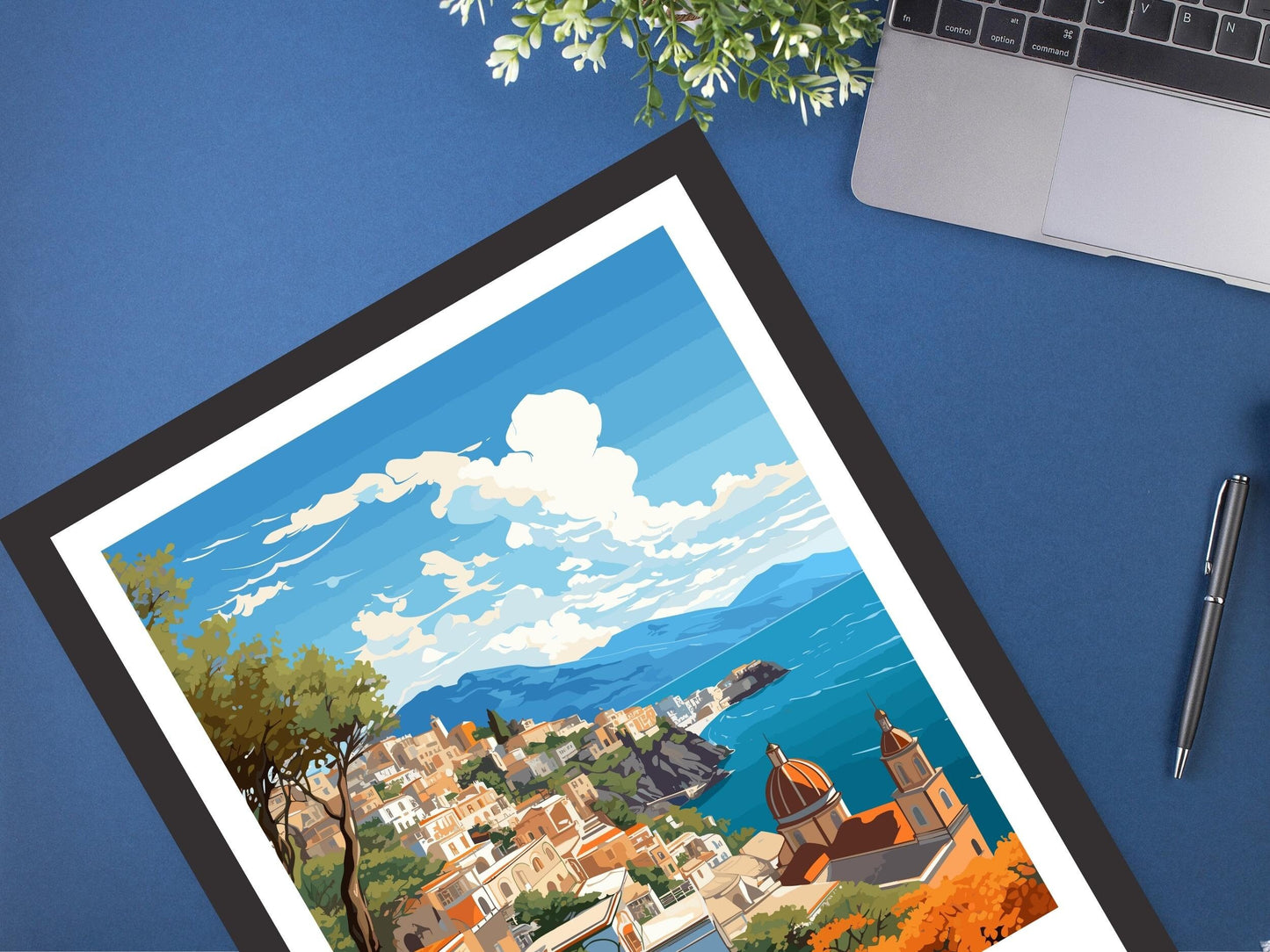 Amalfi Coast Print | Amalfi Coast Poster | Travel Gifts | Italy Travel Print | Italy Poster | Housewarming Gift | Travel City Poster | ID 121