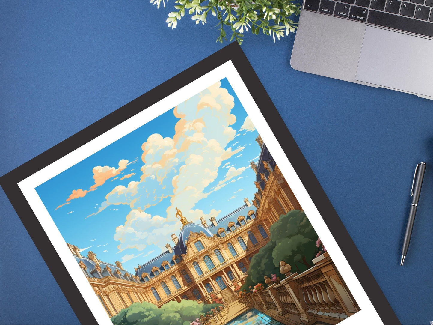 Versailles Print | Versailles Poster | Versailles Travel Print | Versailles Wall Art | France Print | Versailles Painting ID 555