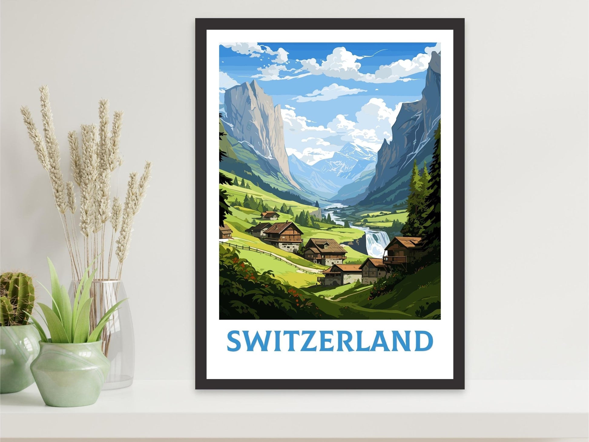 Switzerland travel poster