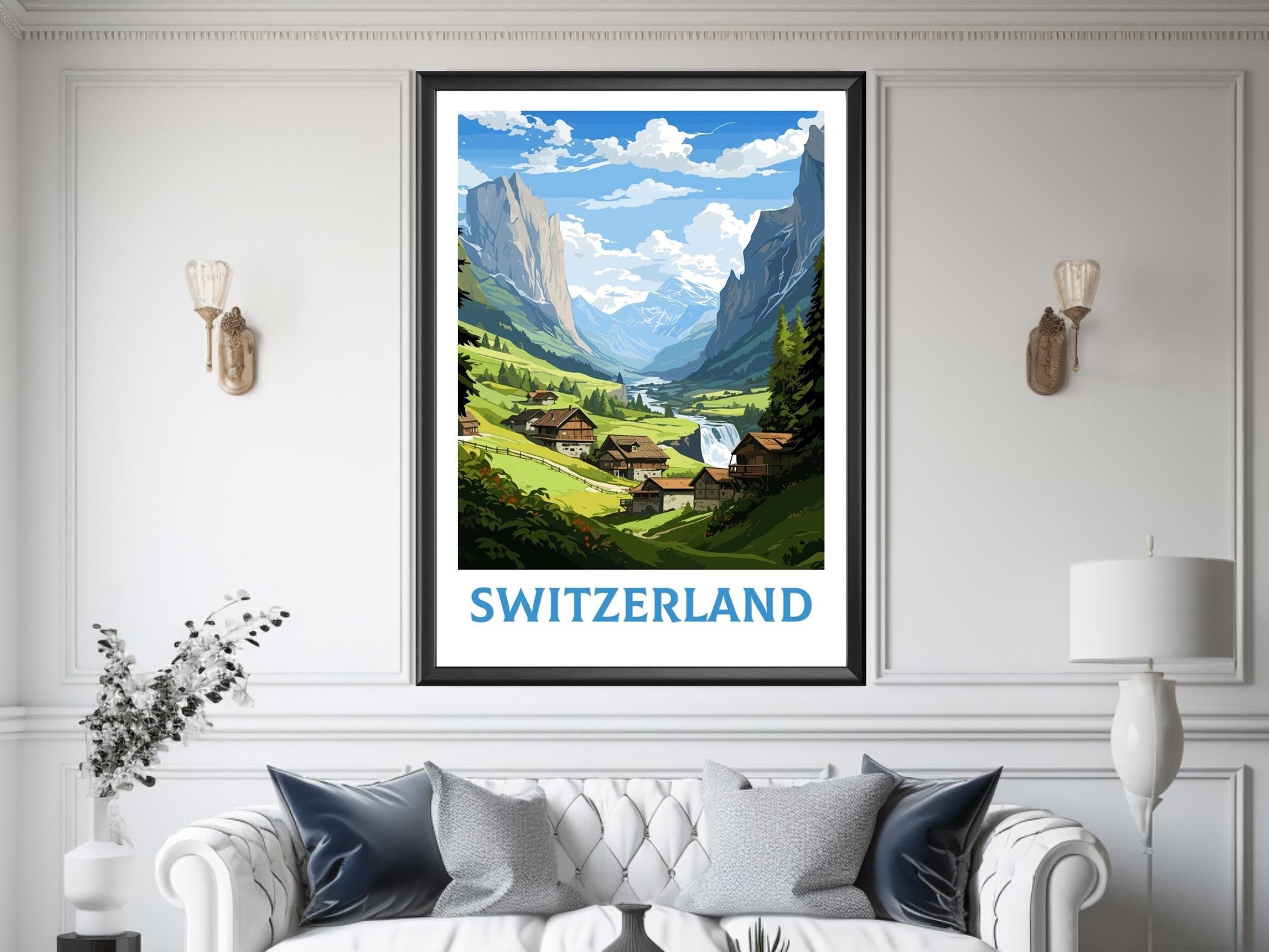 Switzerland travel poster