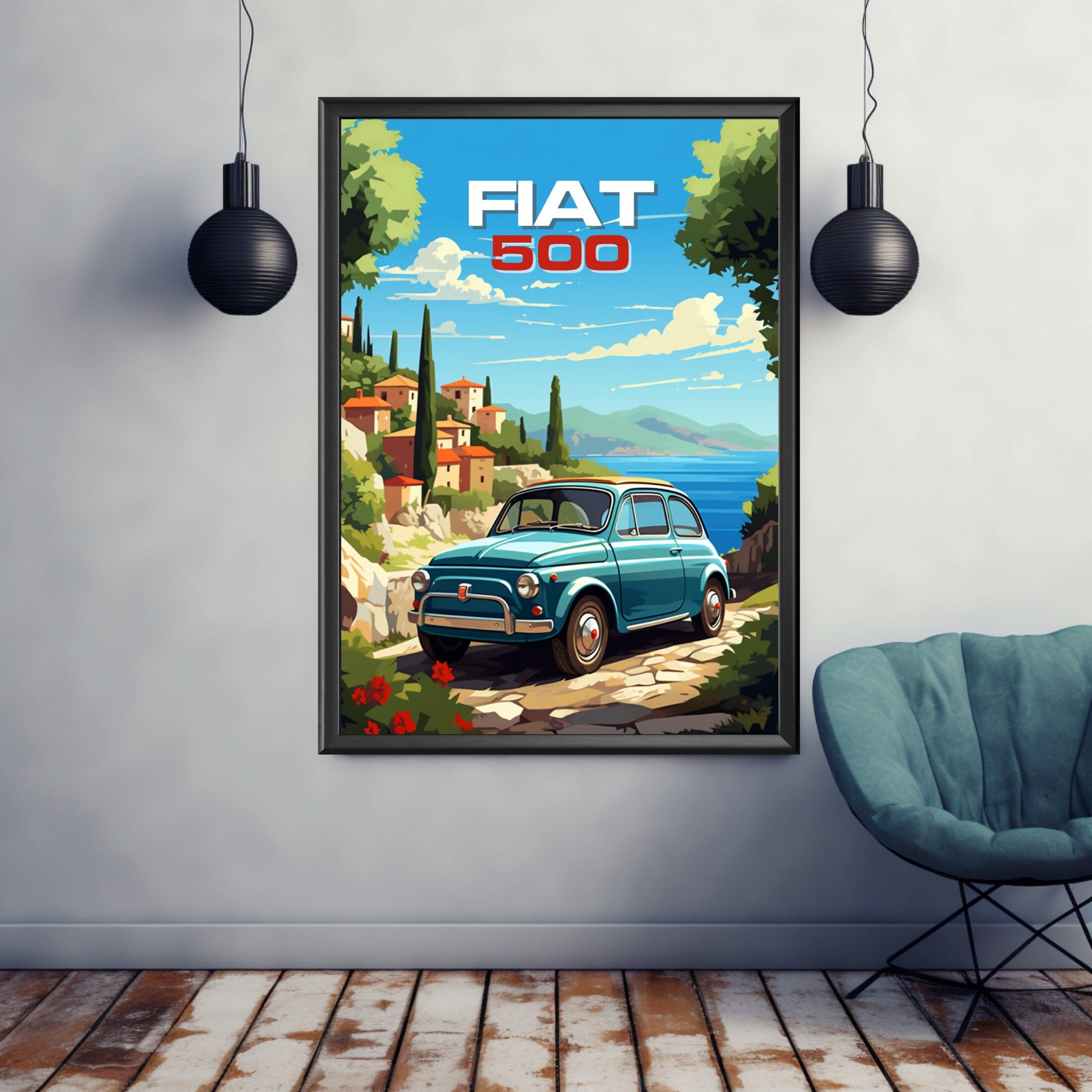 Fiat 500 Poster