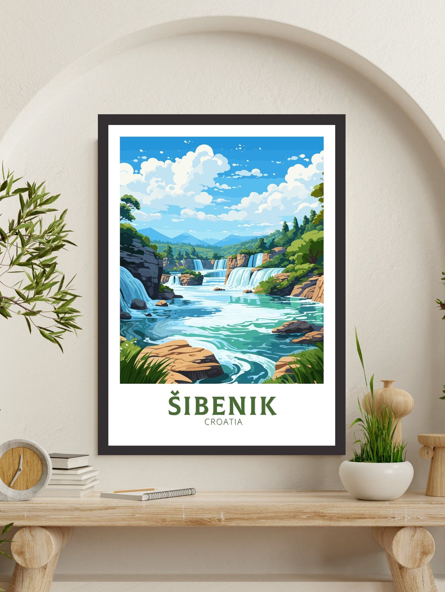 Sibenik Travel Poster