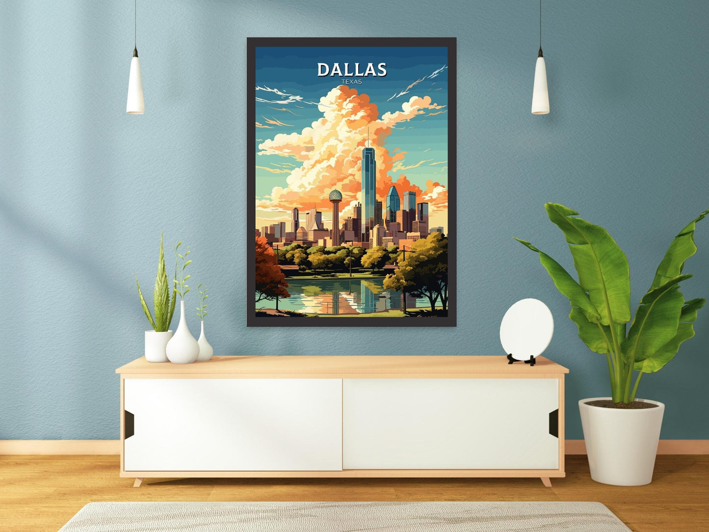 Dallas Poster | Dallas Travel Print | Dallas Texas Print | Dallas Wall Art | USA print | Texas City Poster | Wall Art | ID 792