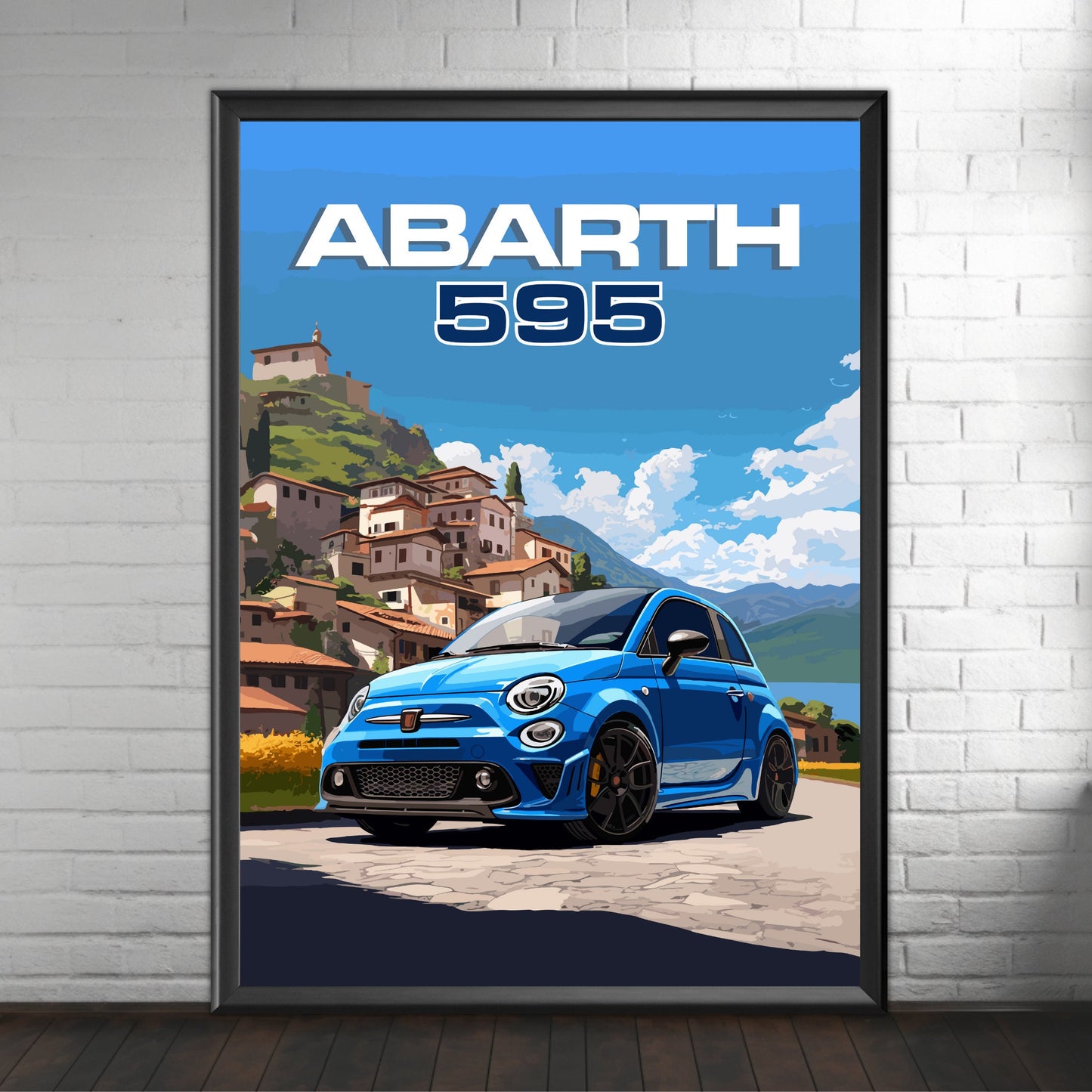 Abarth 595 Car Print