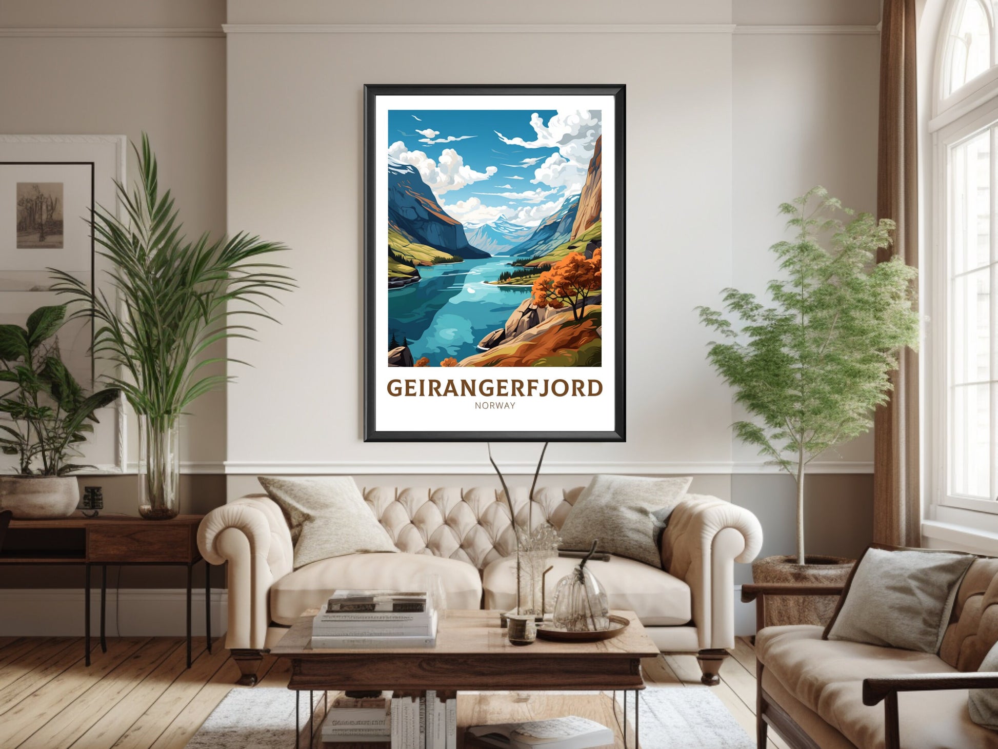 The Geirangerfjord Poster | The Geirangerfjord Print | Norway Wall Art | Norway Poster | The Geirangerfjord Art | Norway Wall Art | ID 894