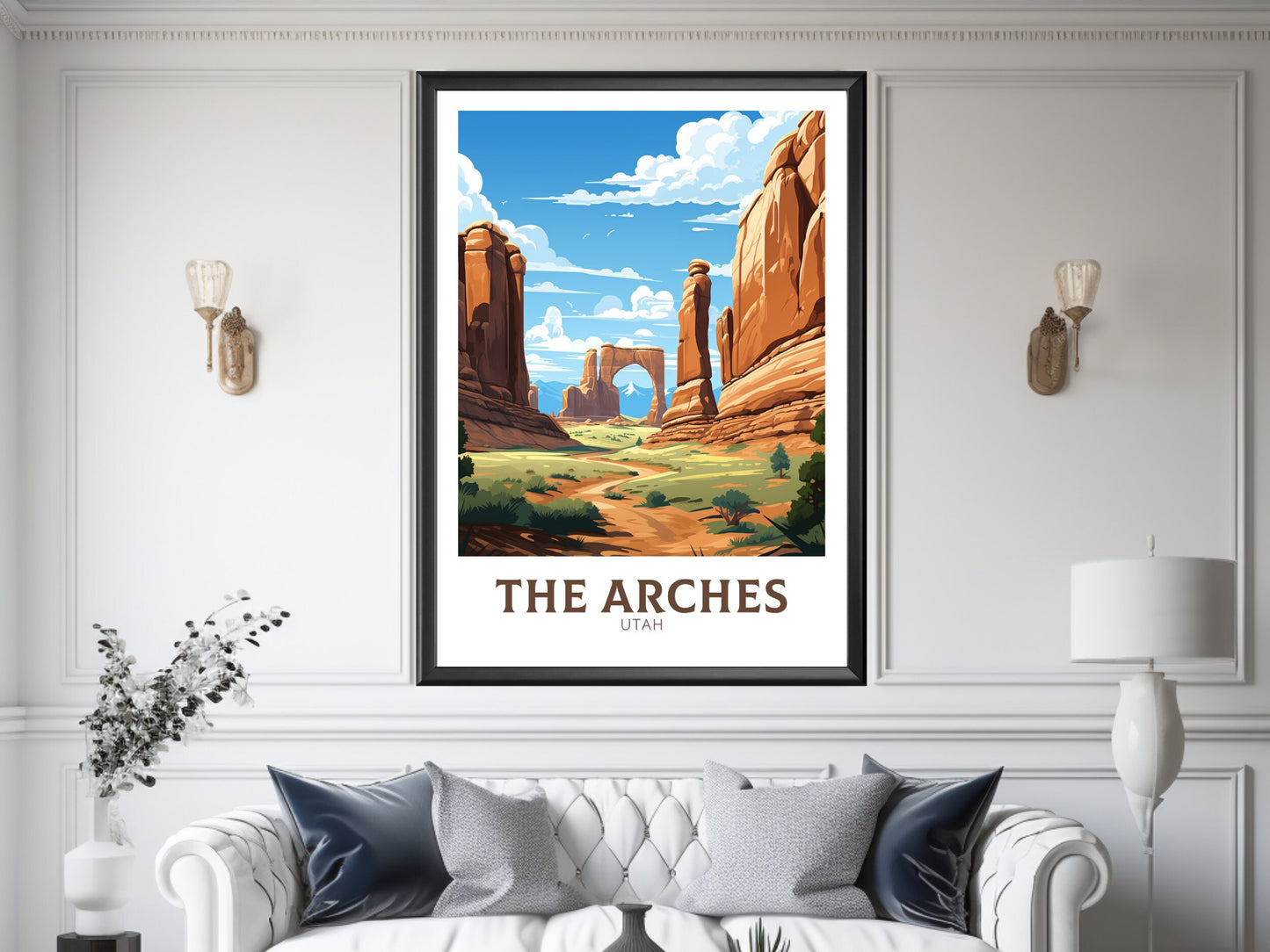 Arches National Park Print | Arches National Park Poster | Arches National Park Illustration | Utah Travel Print | Arches Utah Art | ID 915