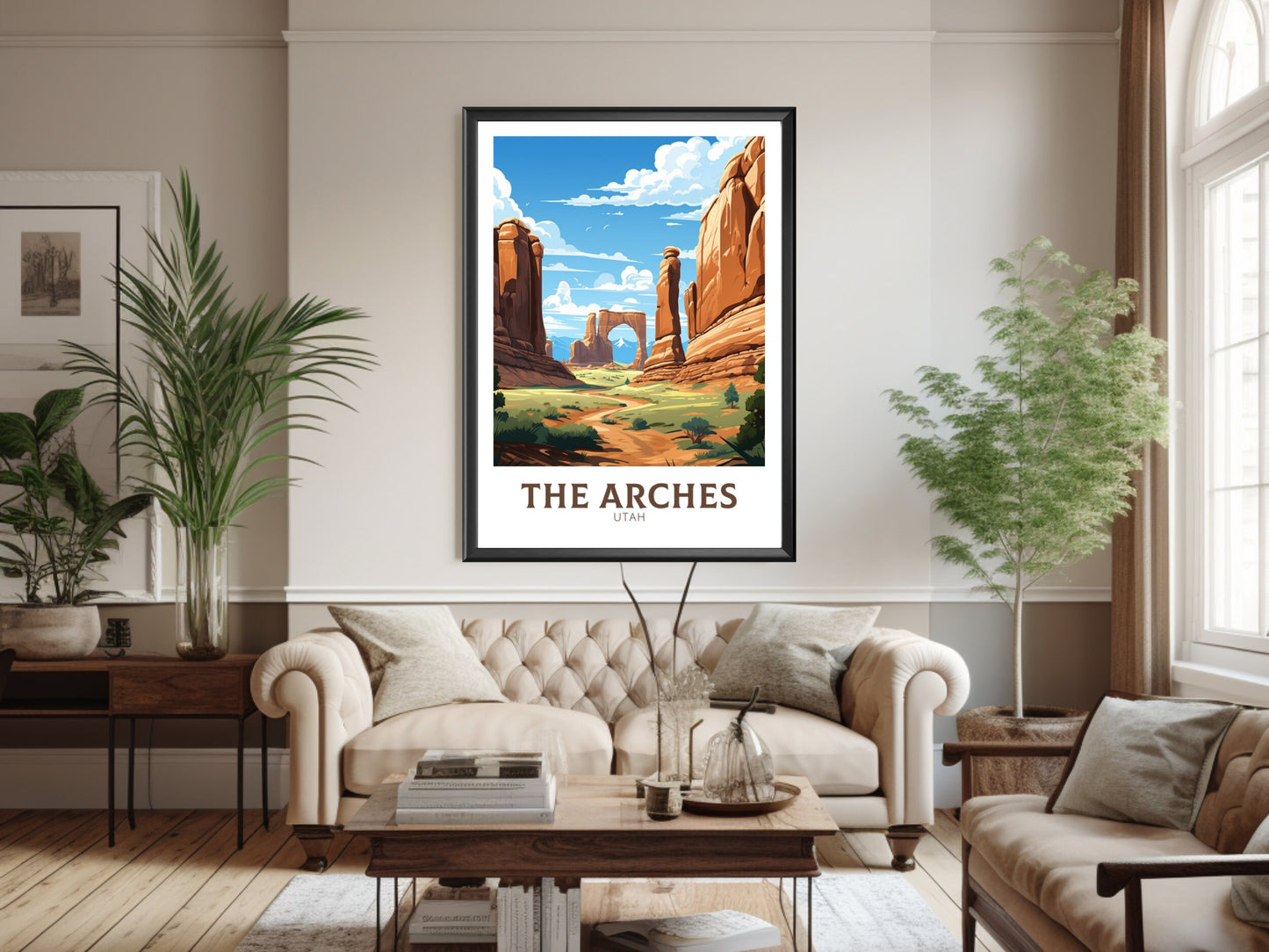 Arches National Park Print | Arches National Park Poster | Arches National Park Illustration | Utah Travel Print | Arches Utah Art | ID 915