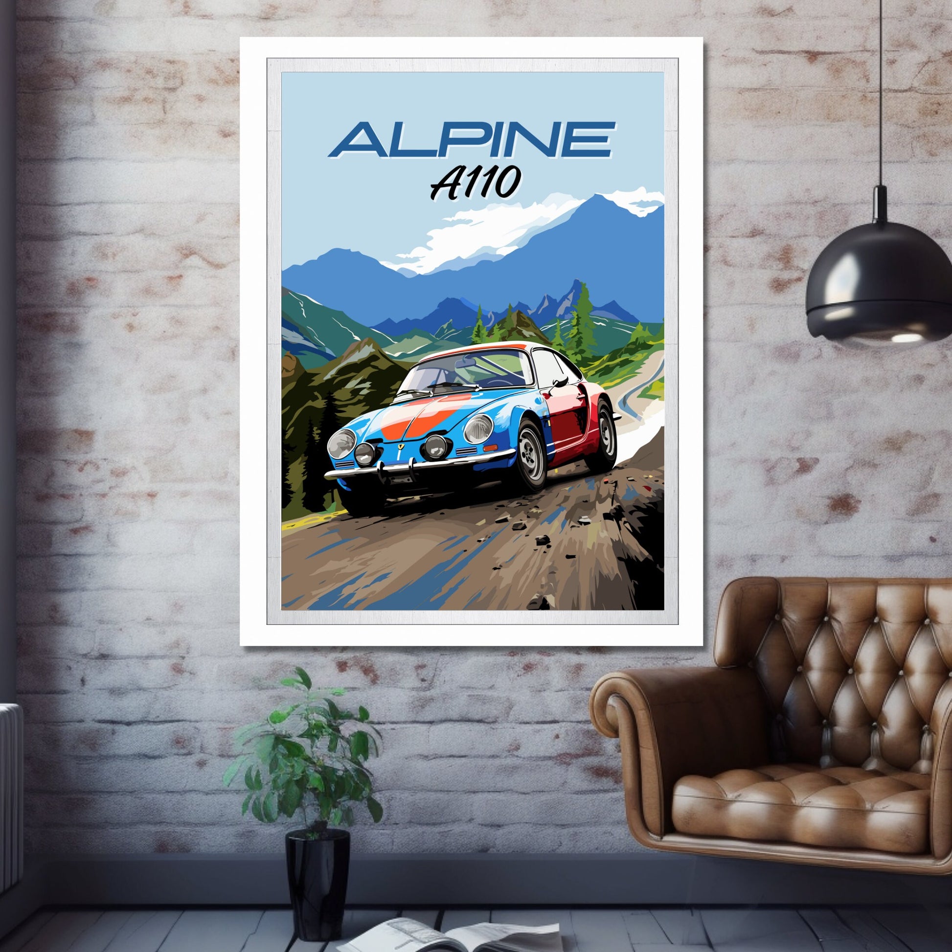 Alpine A110 Poster, Vintage Car