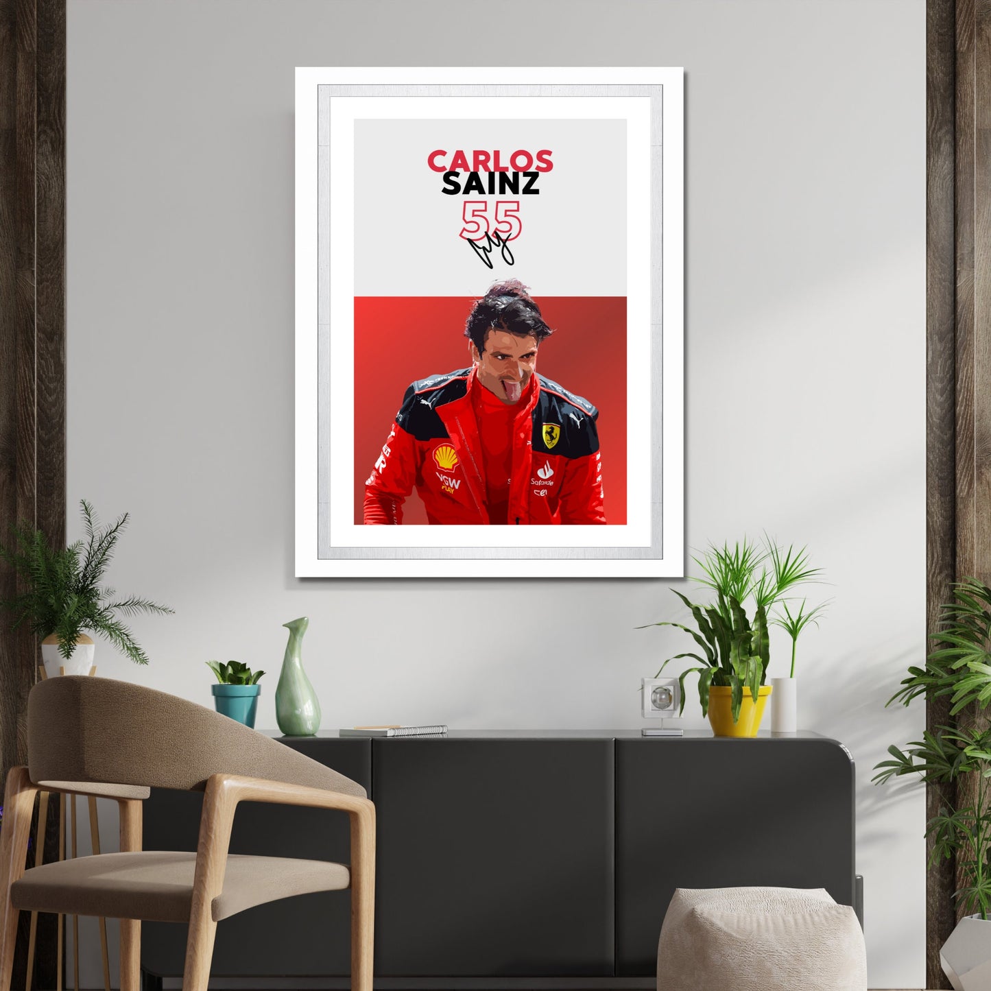 Carlos Sainz Print, F1 Poster