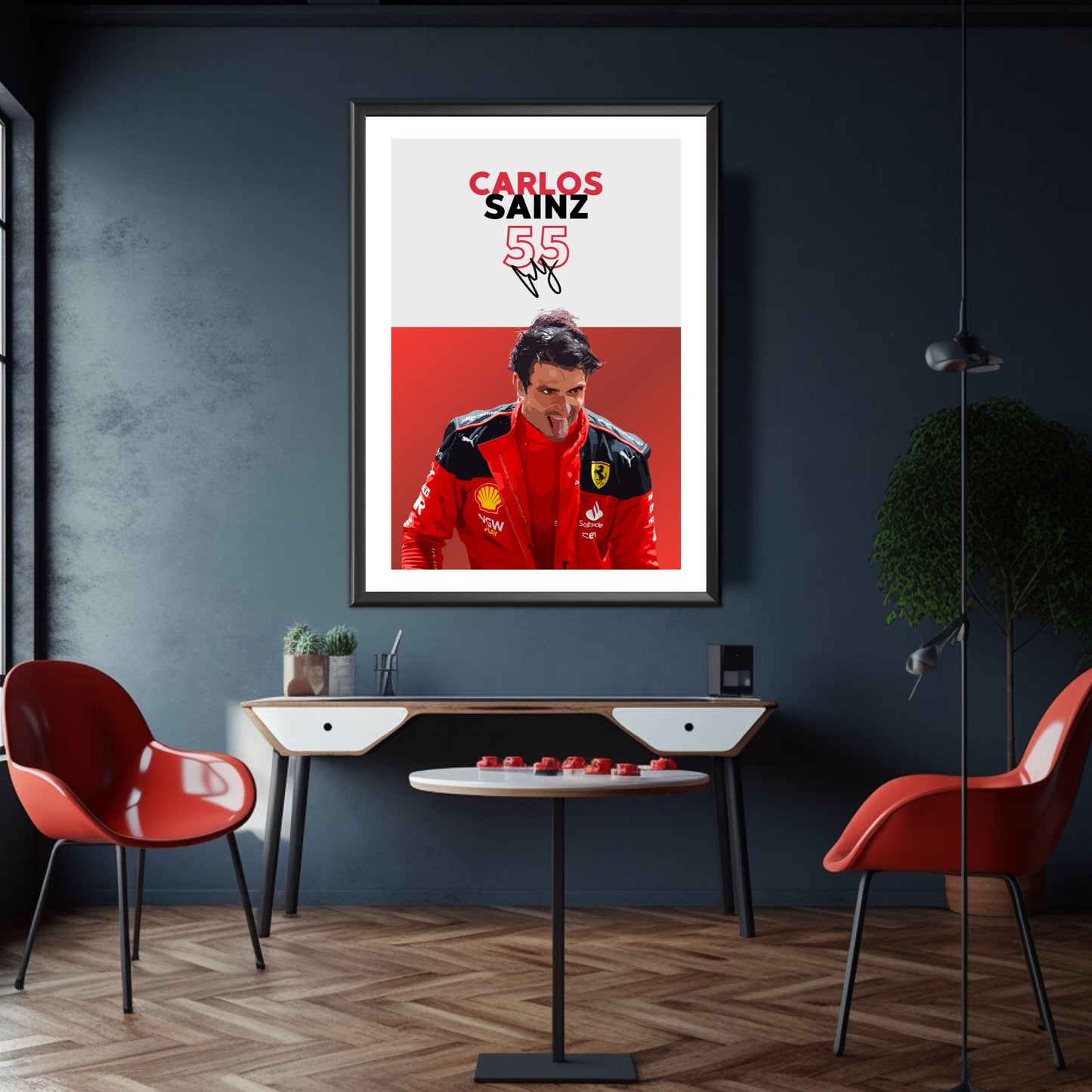 Carlos Sainz Print, F1 Poster