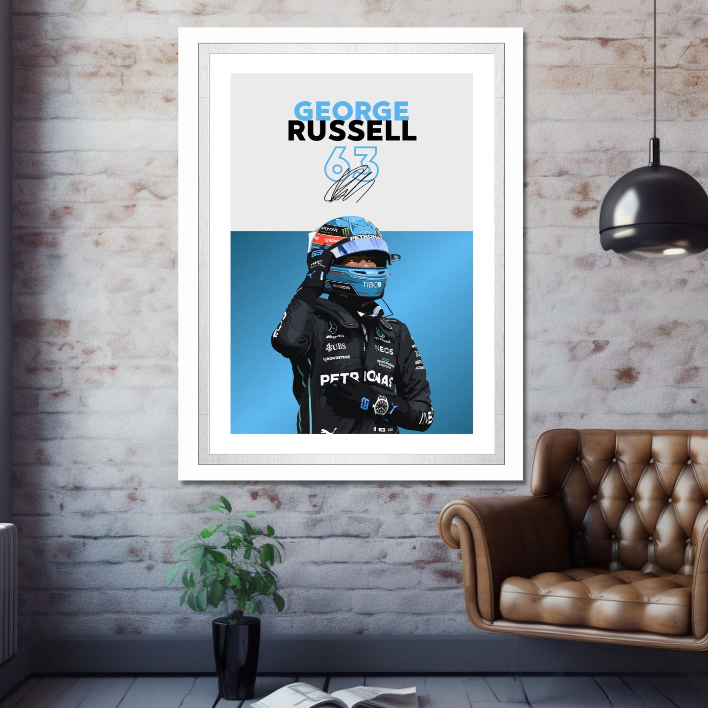 George Russell Poster, F1 Print