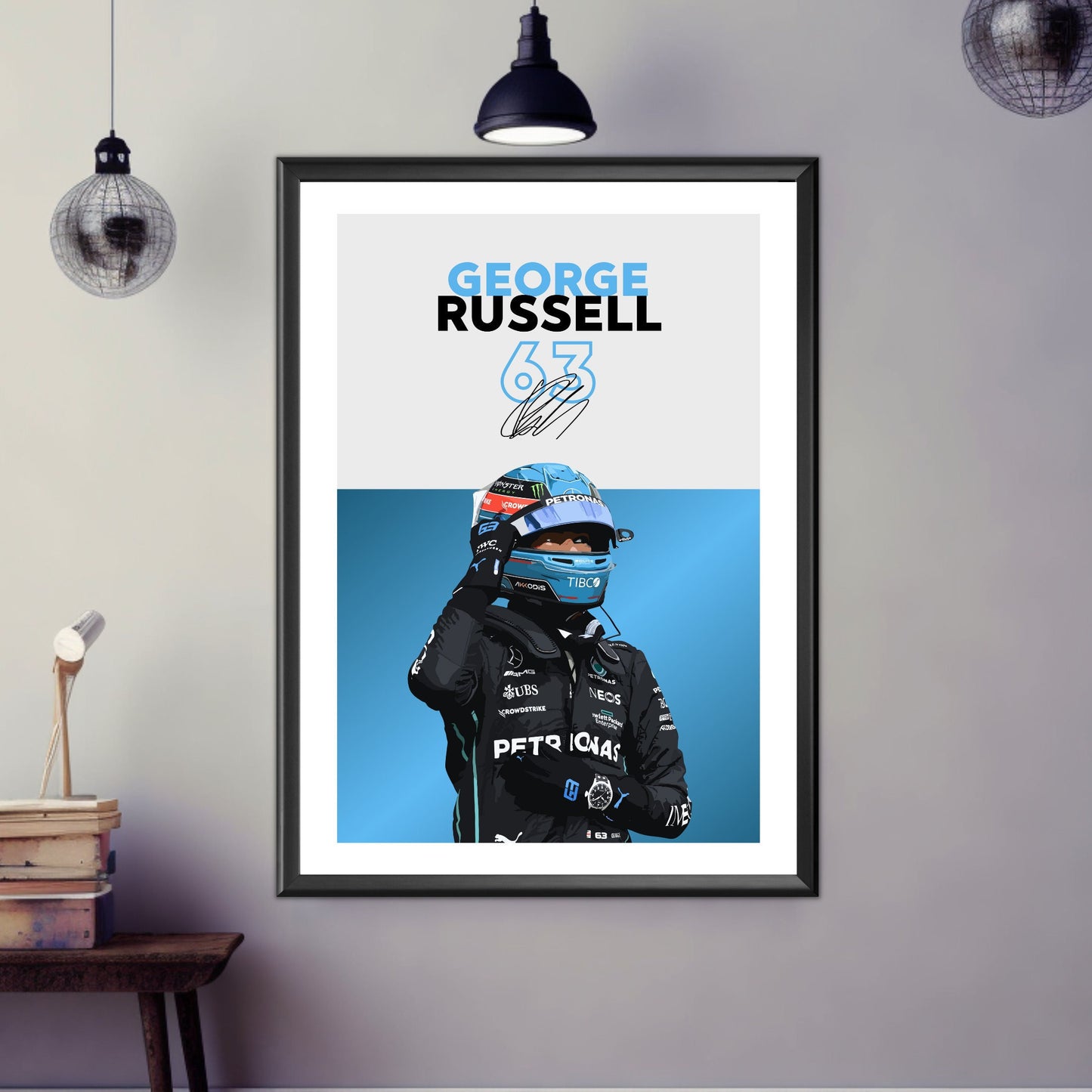 George Russell Poster, F1 Print