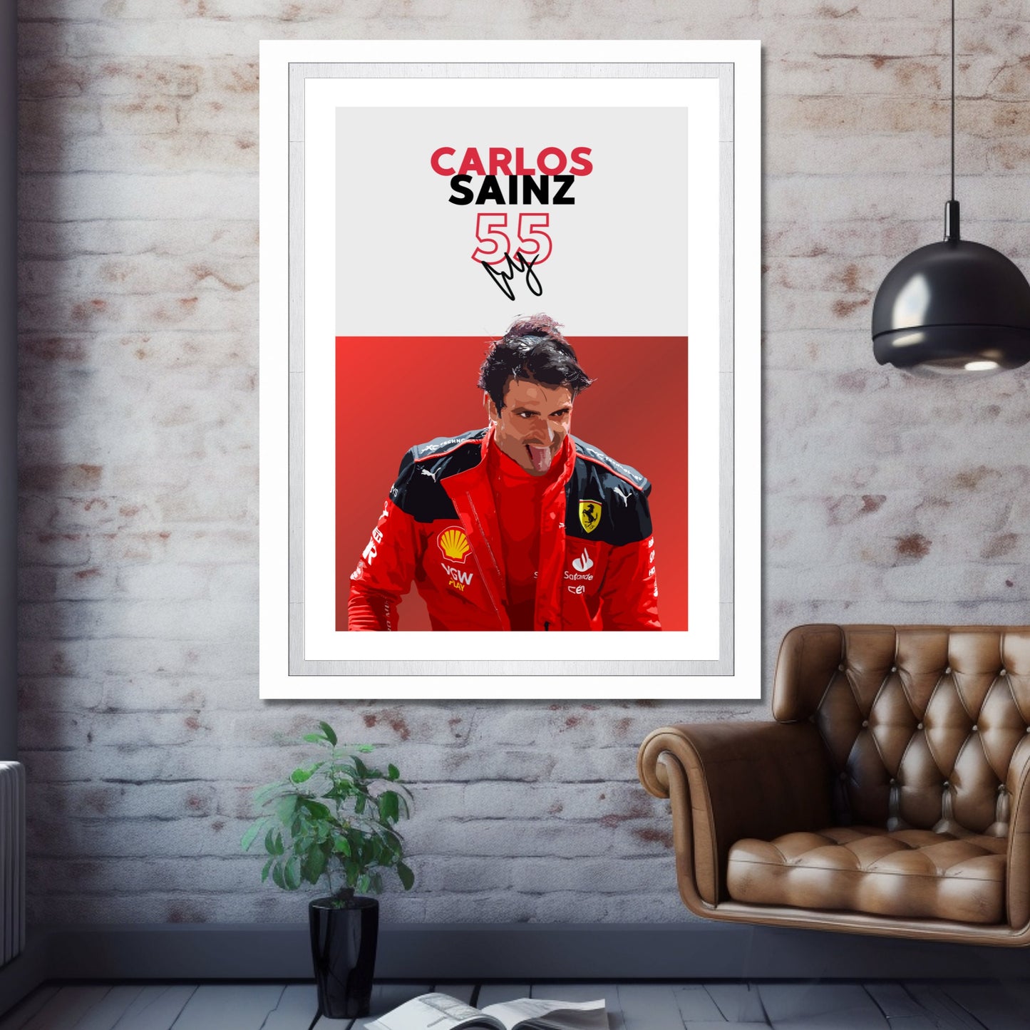 Carlos Sainz Print, F1 Poster