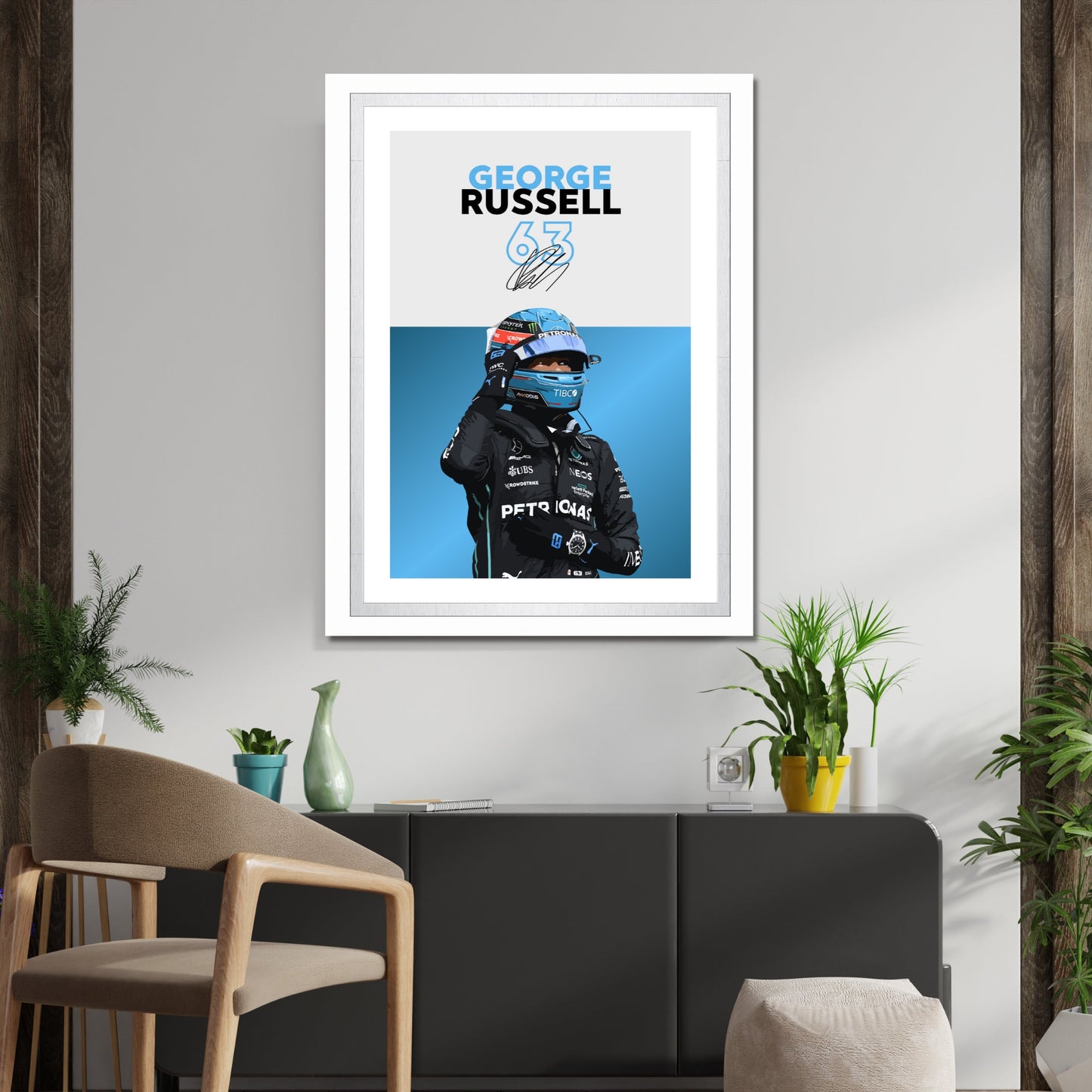 George Russell Poster, F1 Print