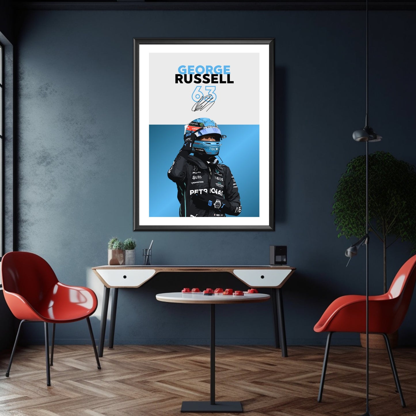 George Russell Poster, F1 Print