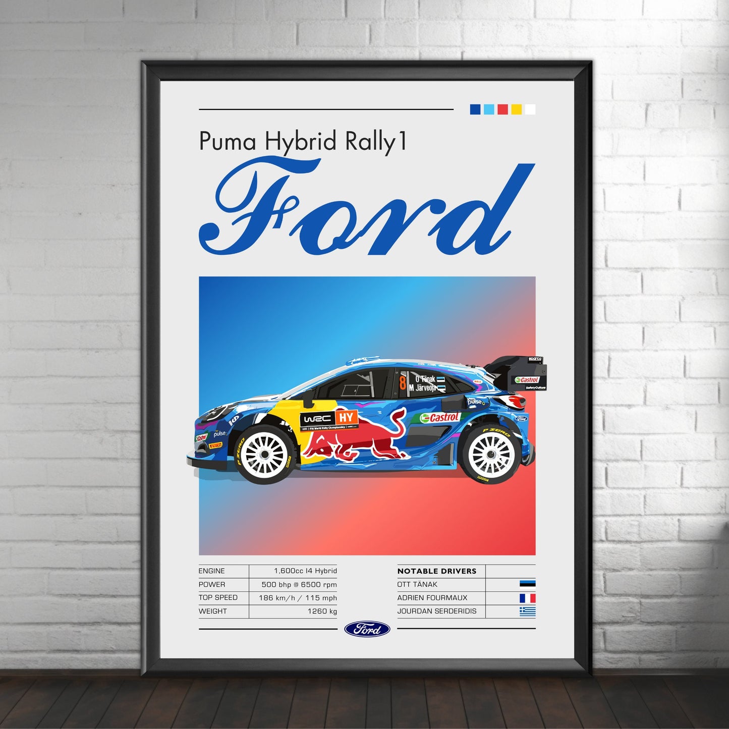 Ford Puma Hybrid Rally1 Print