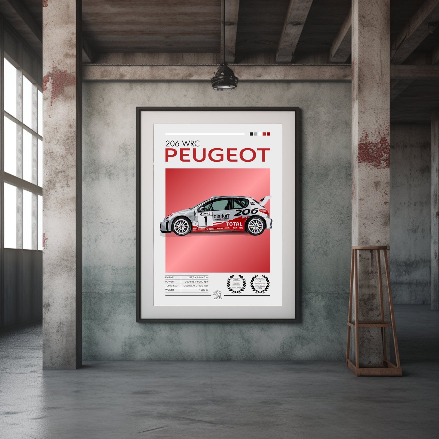 Peugoet 206 WRC Poster