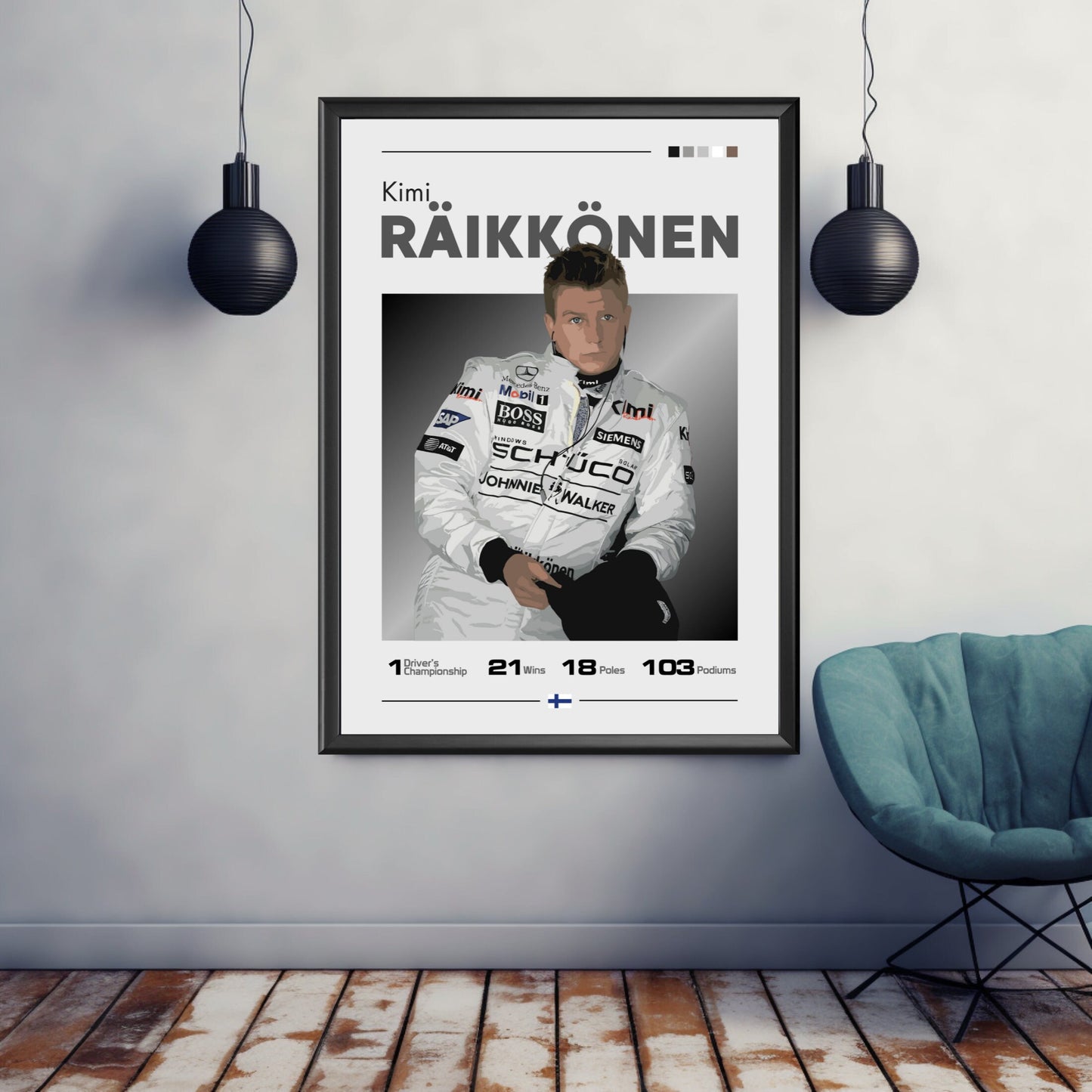 Kimi Raikkonen Print, F1