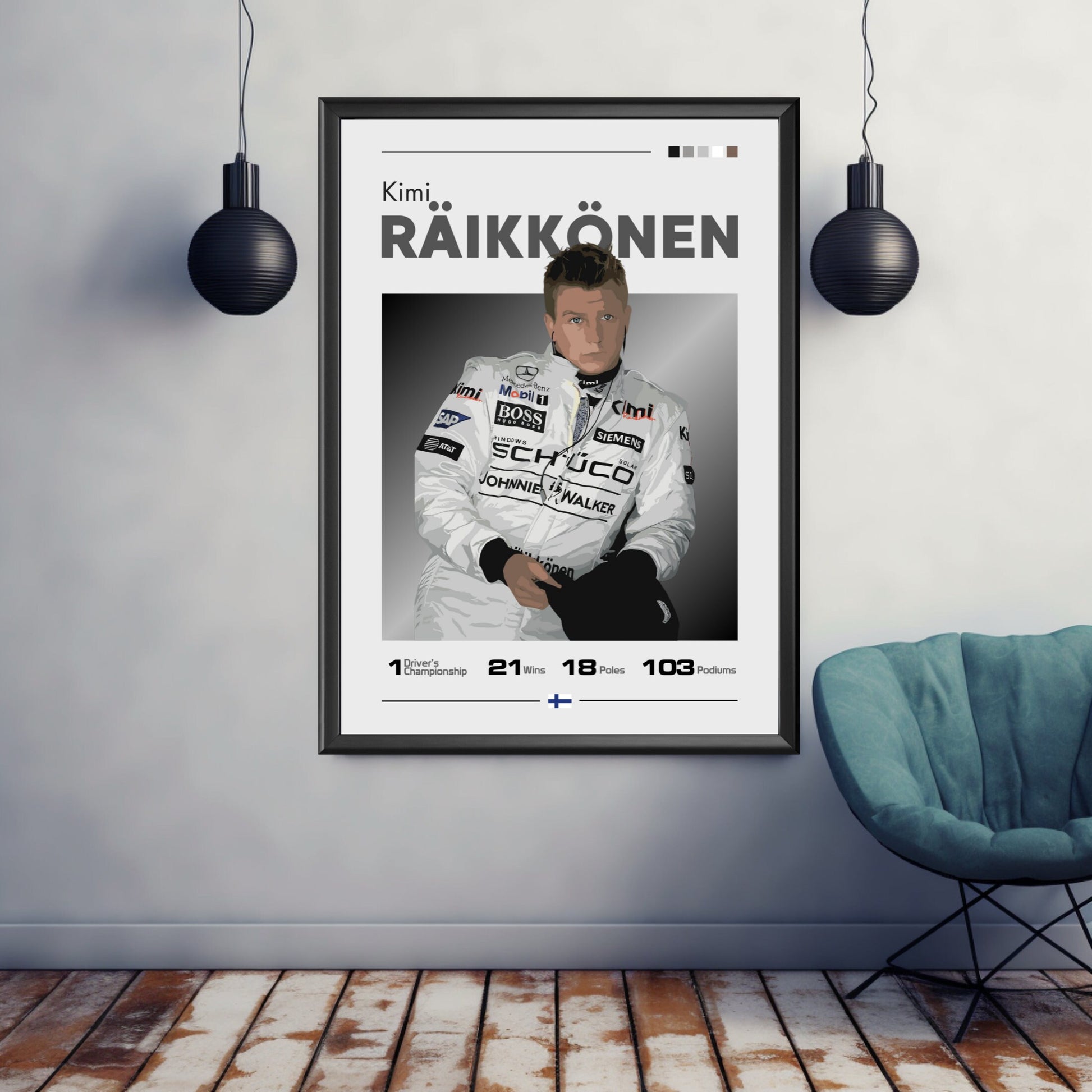 Kimi Raikkonen Print, F1