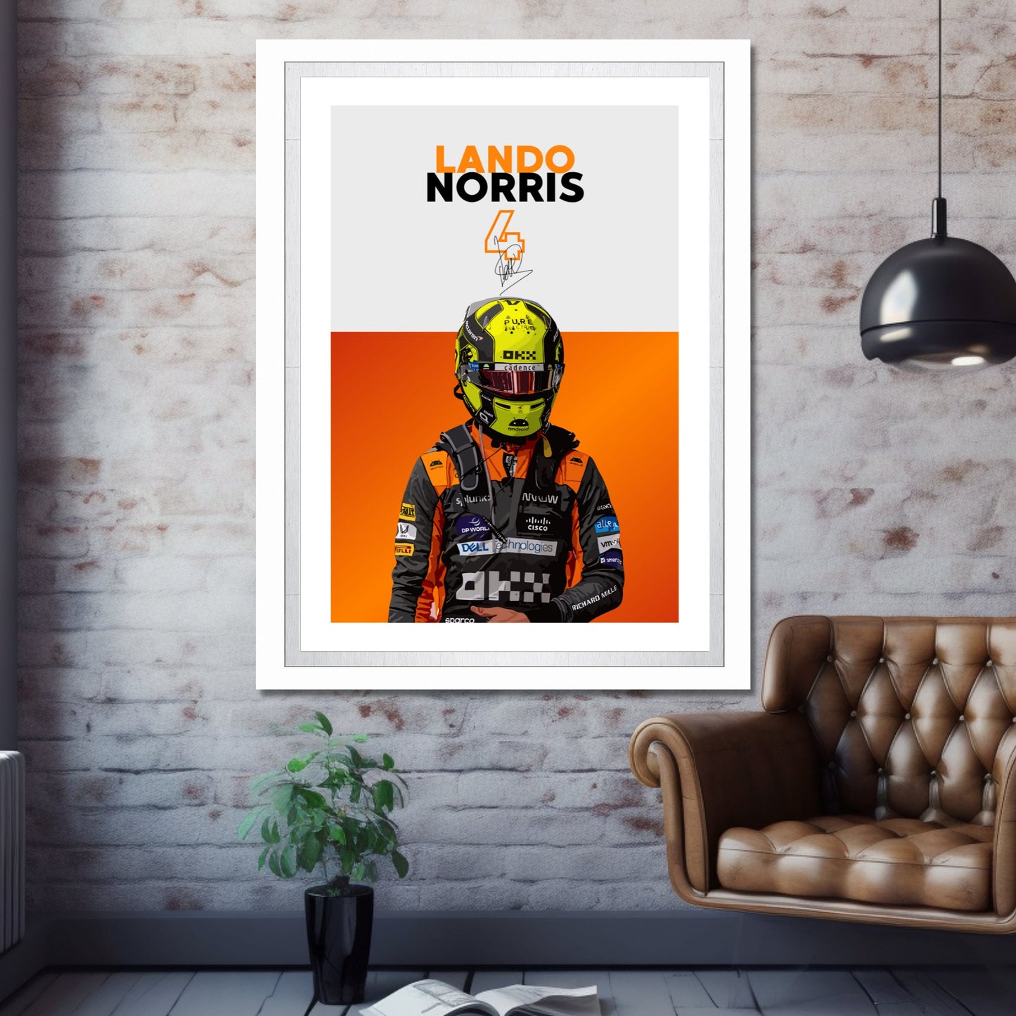 Lando Norris Print, F1 Poster