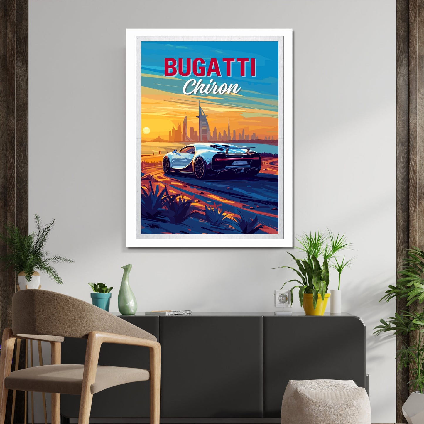 2010s Bugatti Chiron Car Print