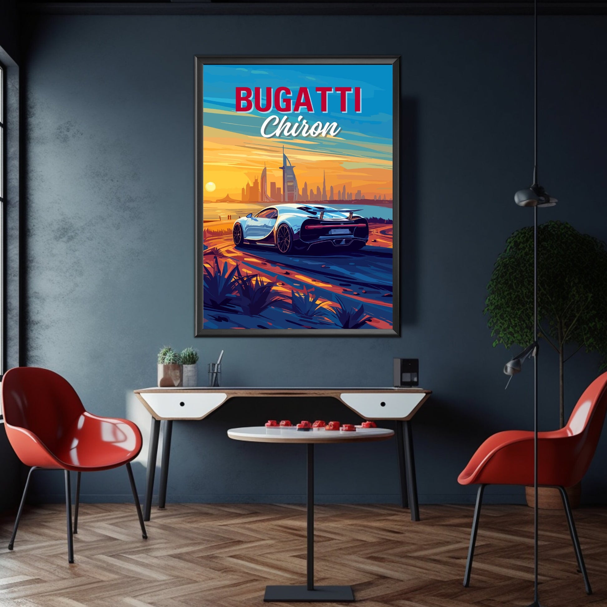 2010s Bugatti Chiron Car Print