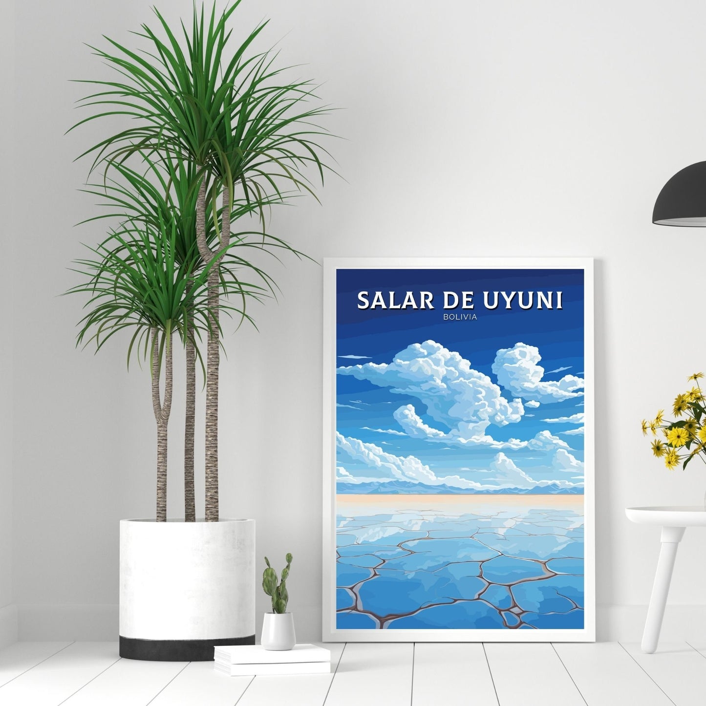Salar de Uyuni Poster | Salar de Uyuni Illustration | Salar de Uyuni Wall Art | Salar de Uyuni Print | Bolivia Painting | ID 40